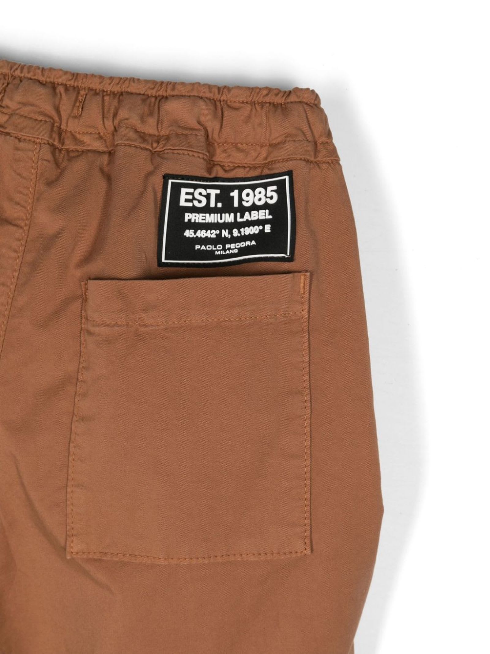 PAOLO PECORA PAOLO PECORA SHORTS BROWN 