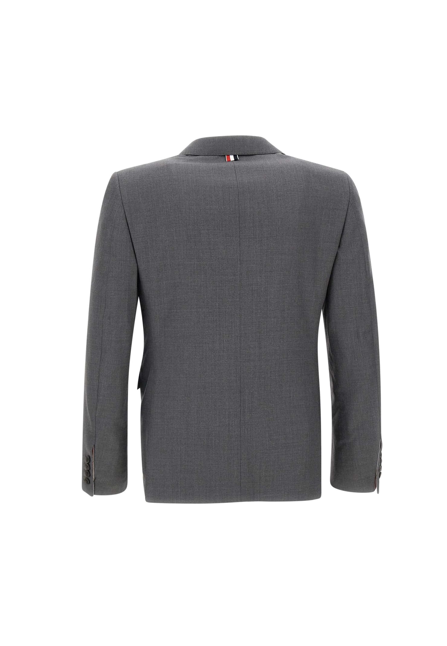 Shop Thom Browne Wool Classic Sport Coat In Grey