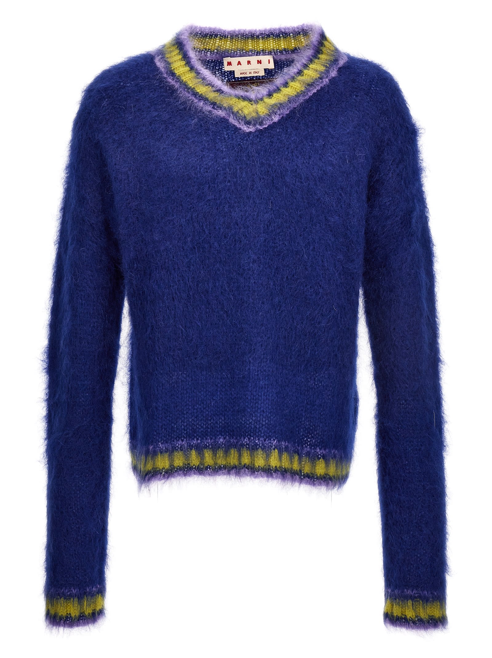 MARNI CONTRAST EDGING MOHAIR SWEATER