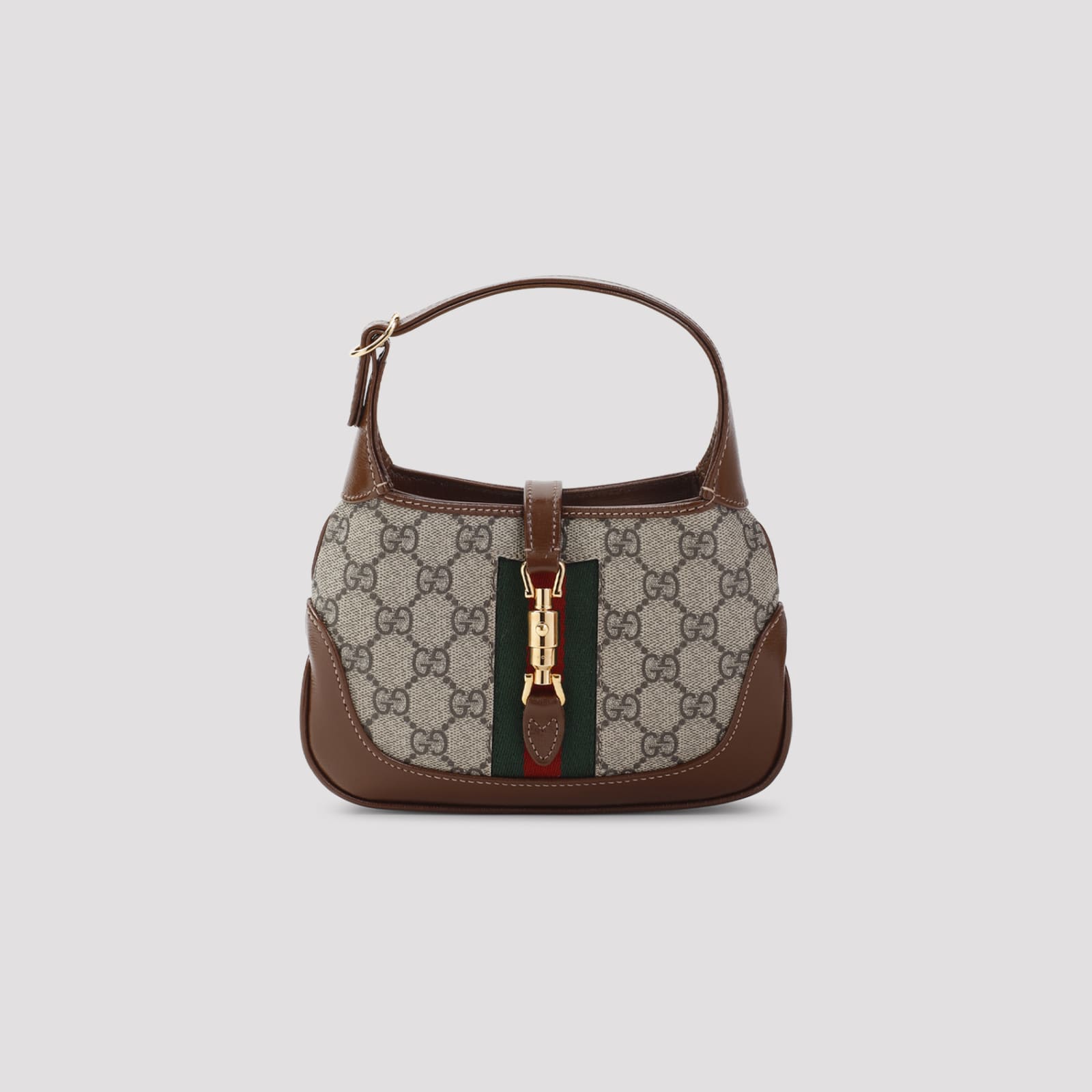 Shop Gucci Hobo Jackie 1961 Handbag In Be.ebon Br.sugar