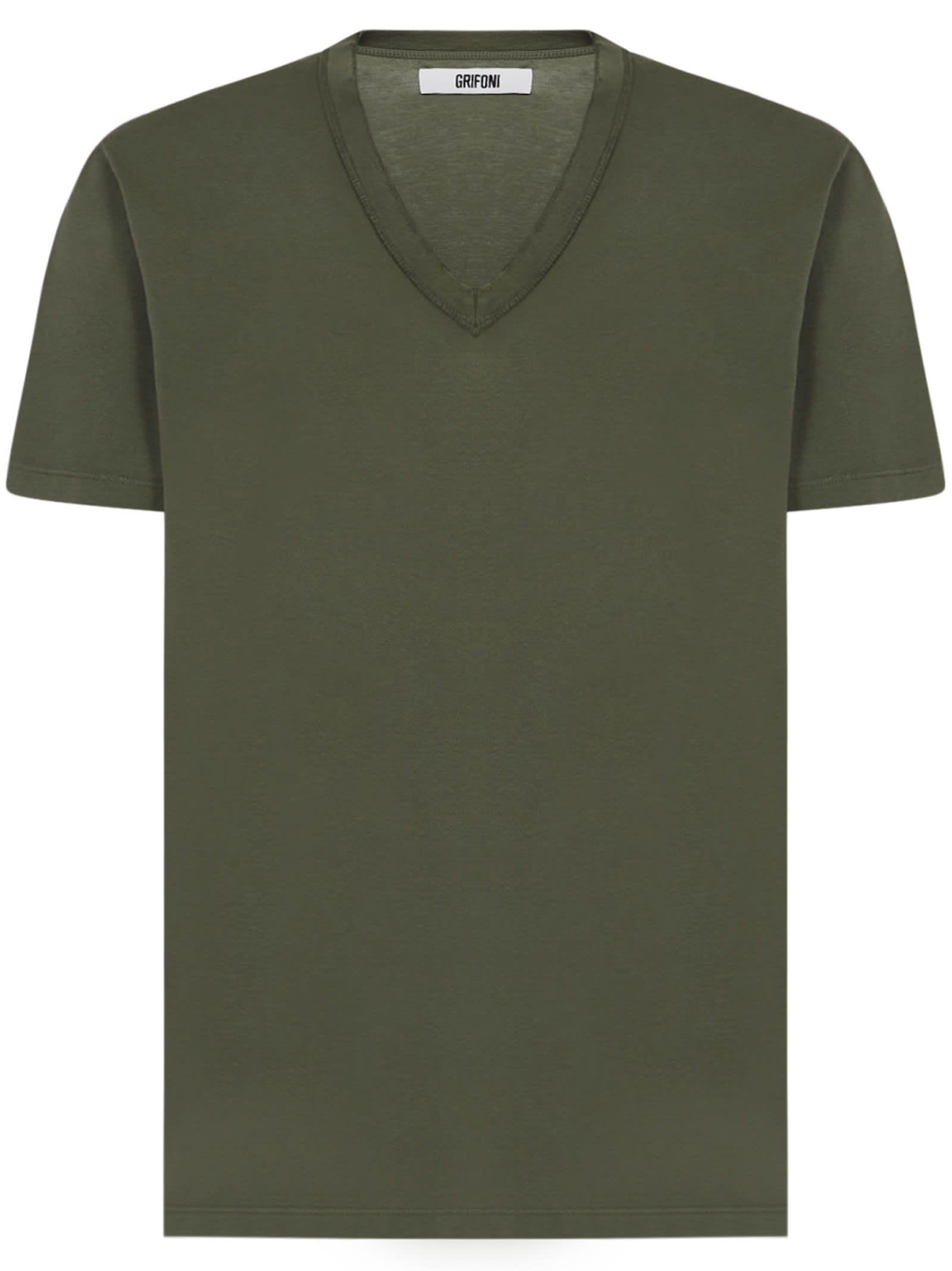 Mauro Grifoni Grifoni T-shirt In Military Green