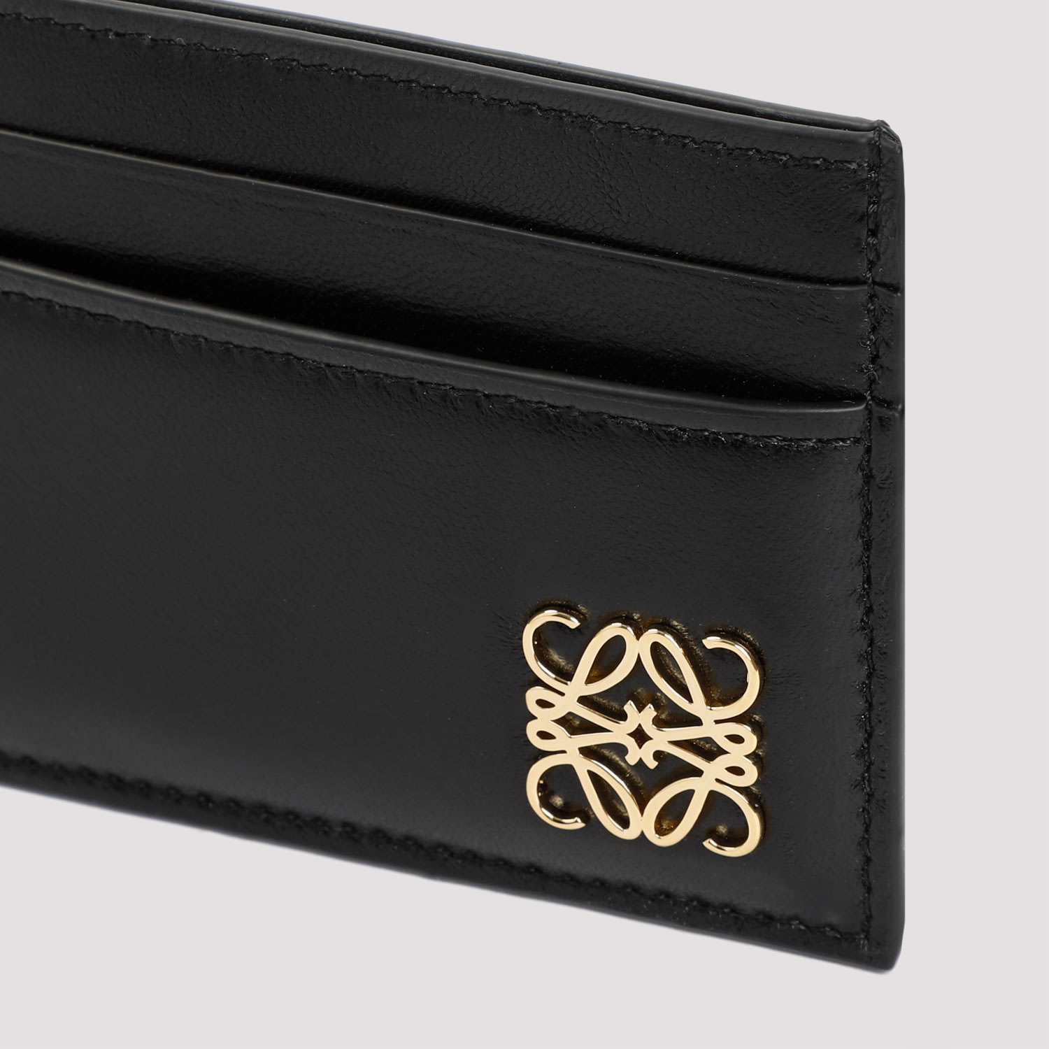 Shop Loewe Anagram Puffer Plain Cardholder In Black