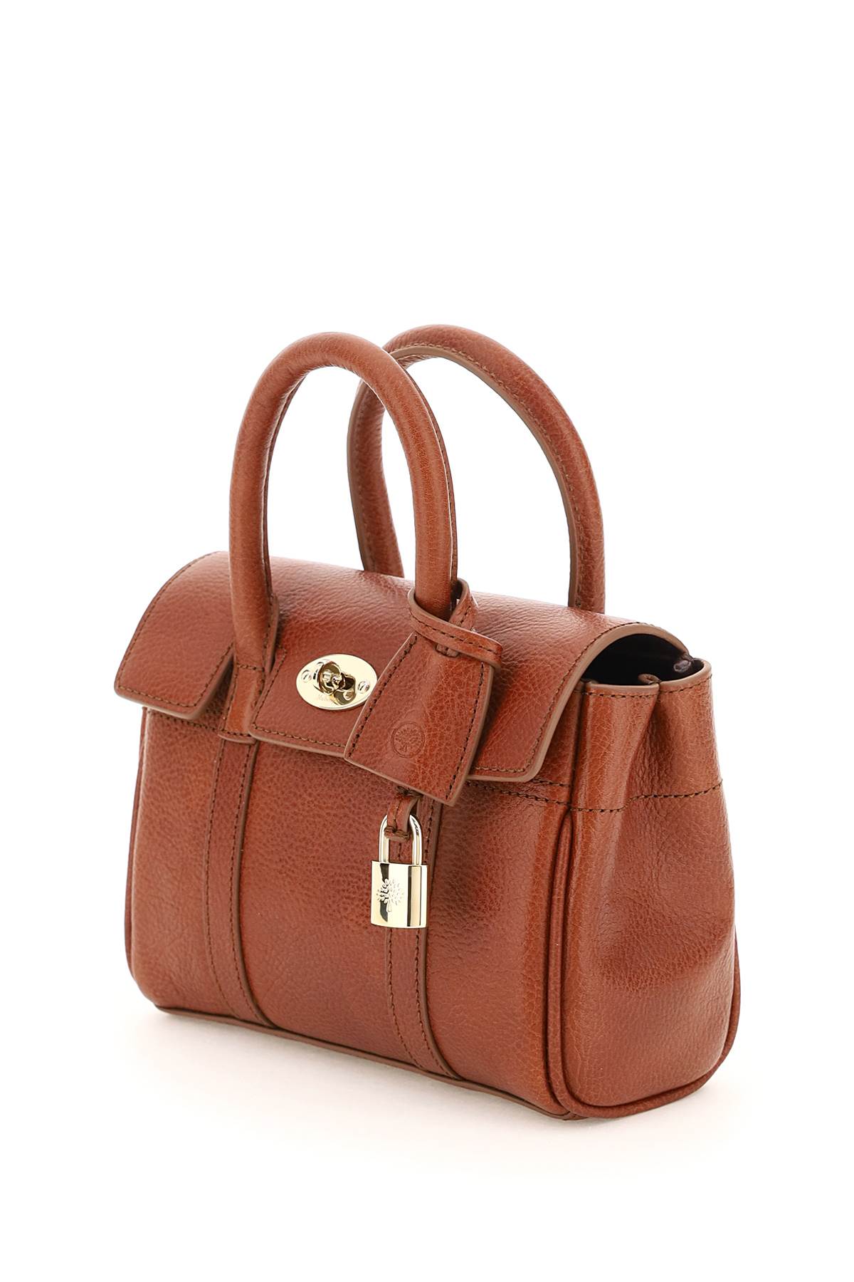 Shop Mulberry Bayswater Mini Bag In Oak (brown)