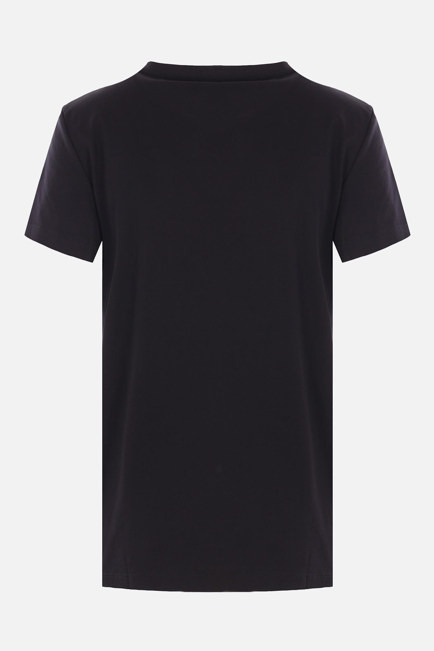 Max Mara Cotton T-shirt With M Monogram Print In Black