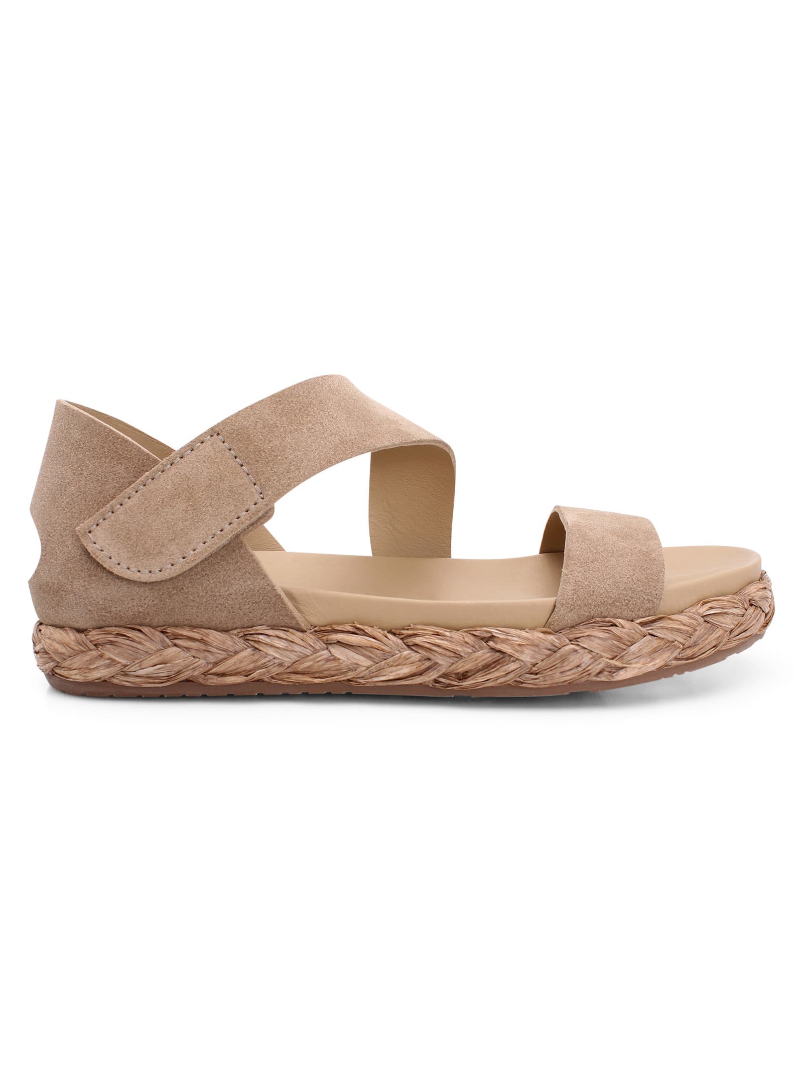 Pedro Garcia Open-toe Raffia-sole Sandals In Oak Castoro