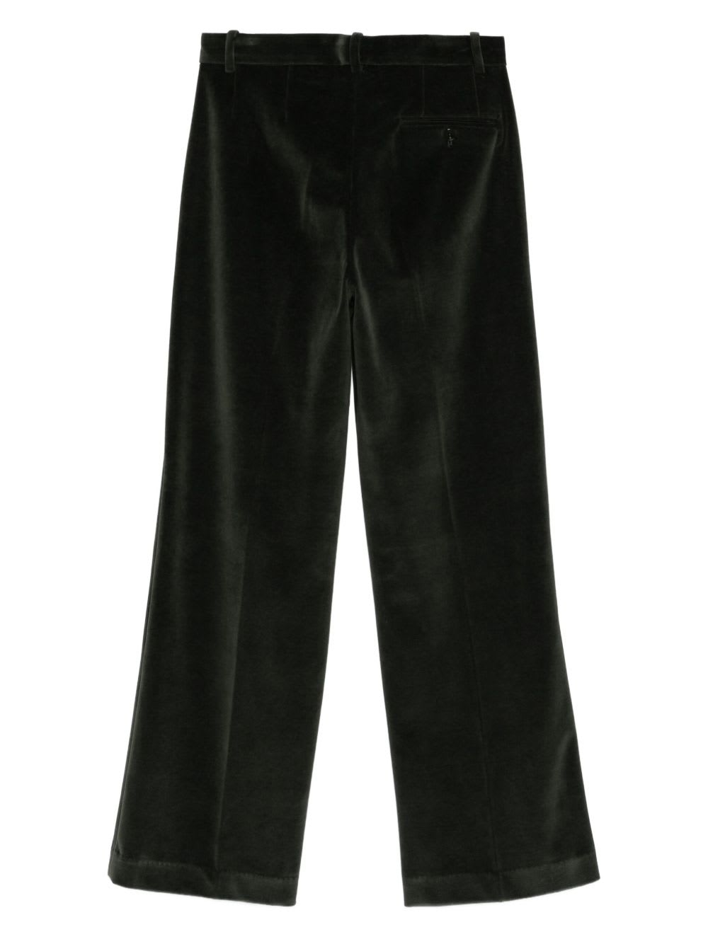 Circolo 1901 Wide-leg Cotton Trousers Featuring Multiple Pockets In Black