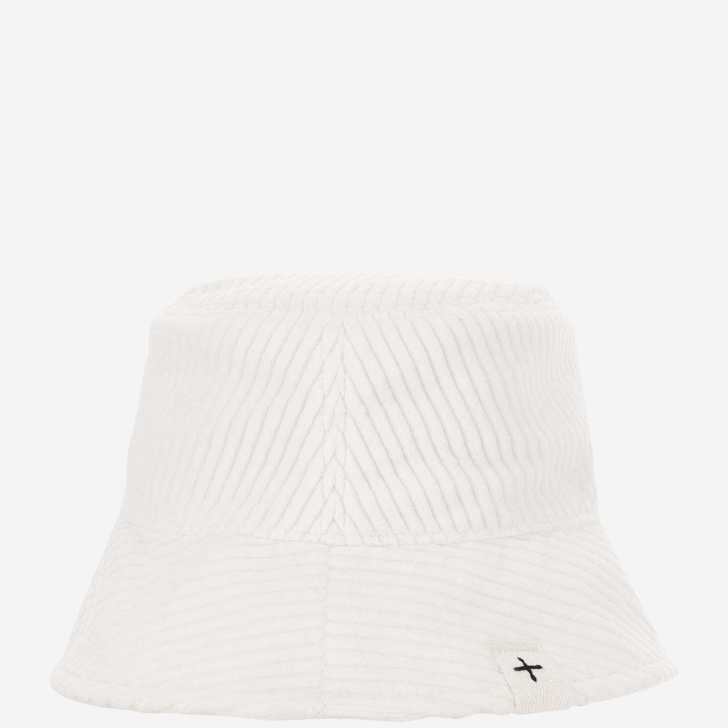 Shop Jil Sander Cotton Velvet Bucket Hat In Porcelain