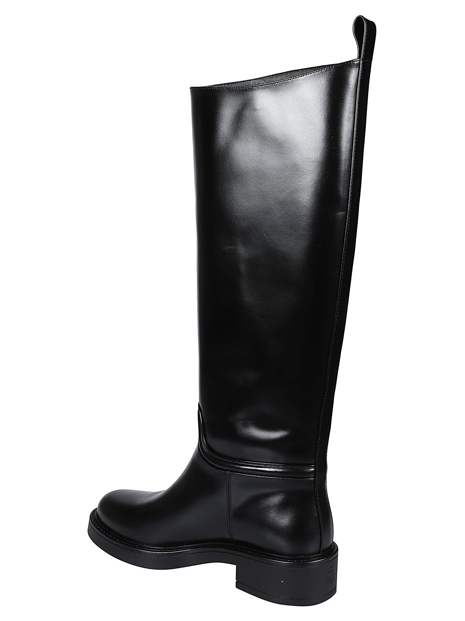 Shop Stuart Weitzman Celia Riding Boots In Blk Black