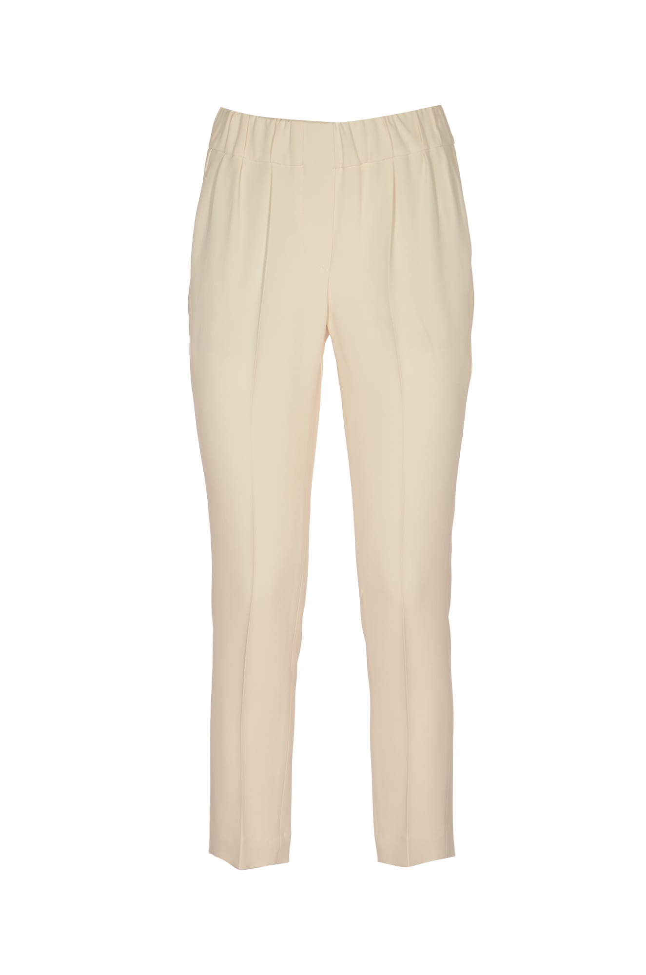 Brunello Cucinelli Elastic Waist Cropped Trousers