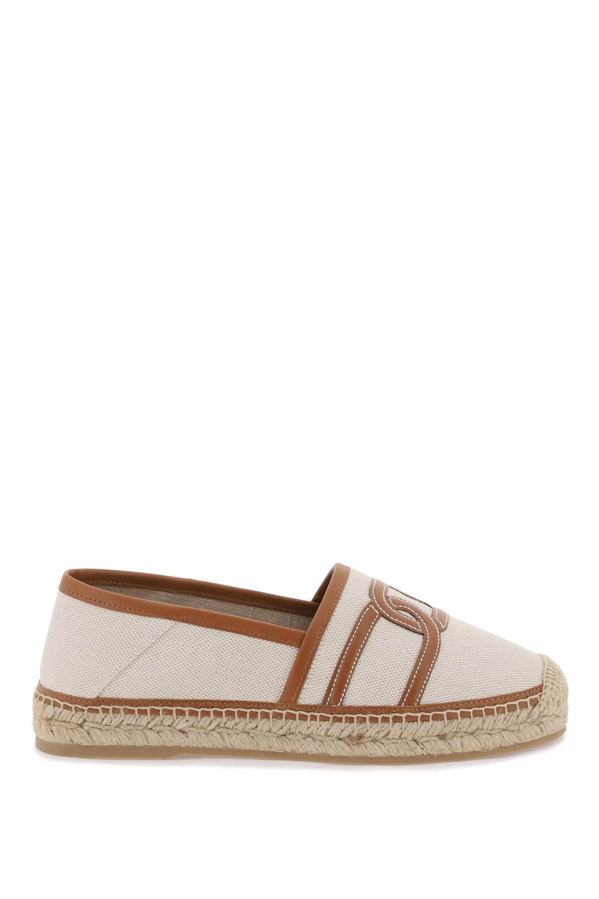 Shop Tod's Kates Espadr In B018(bianco Marmo)+s410(kenia Sc) (beige)