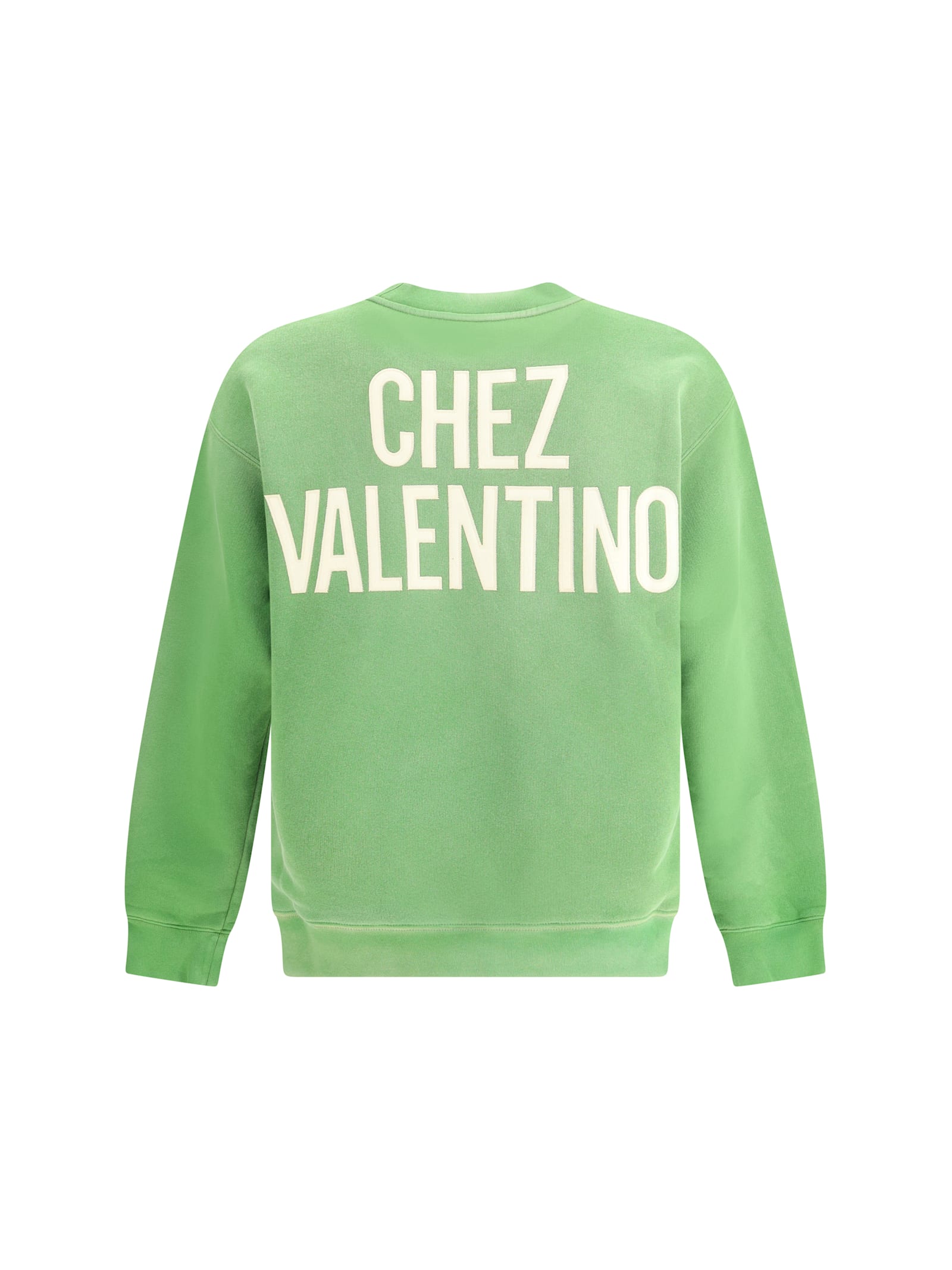 Valentino Garavani Pure Cotton Sweatshirt In Green