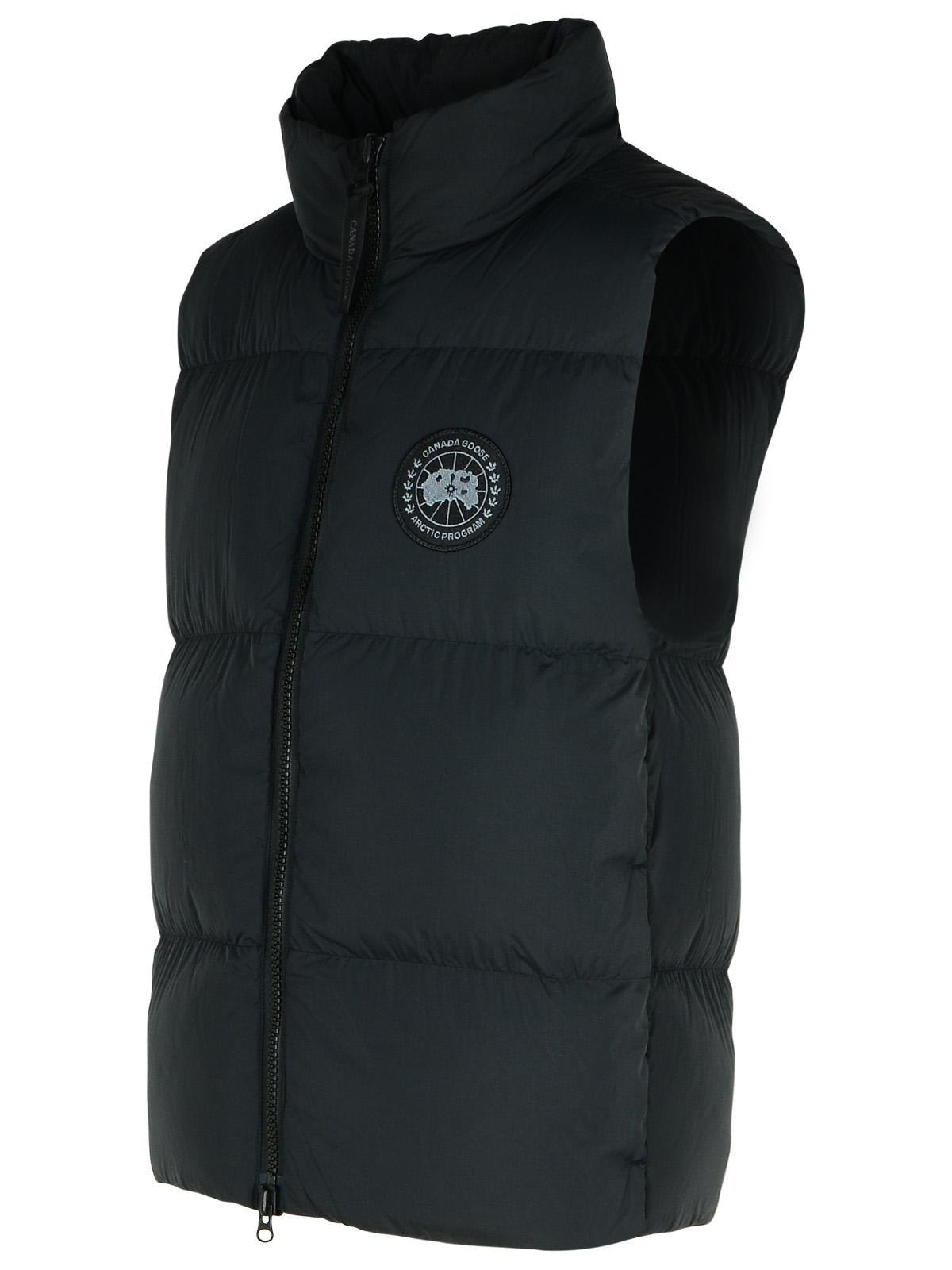 Shop Canada Goose Lawrence Puffer Vest In Black