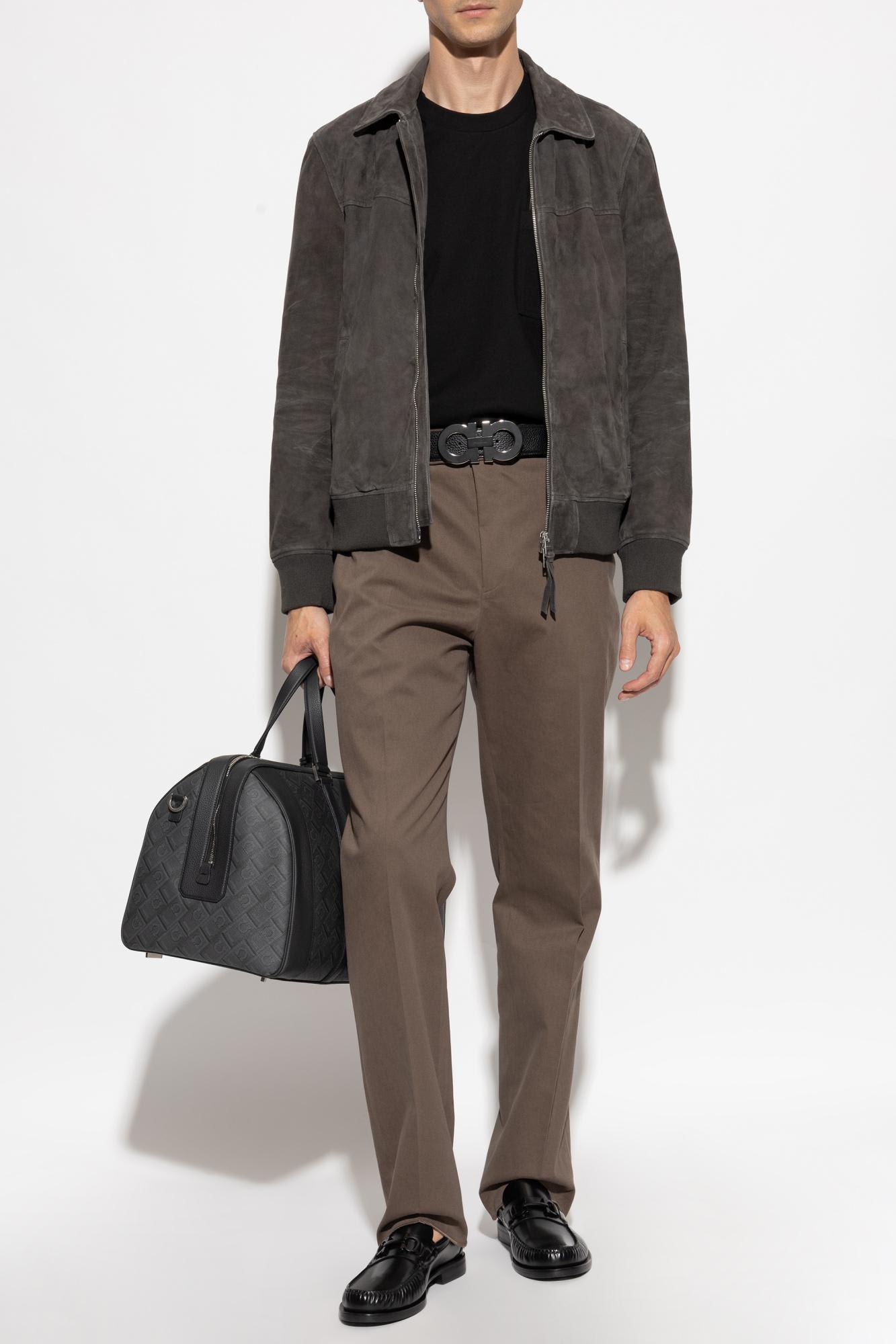 Ferragamo T-shirt With Pocket In Black
