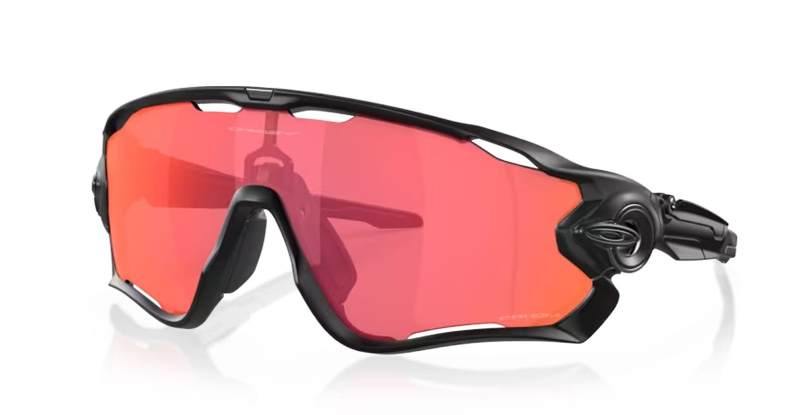 Shop Oakley Jawbreaker - Matte Black / Prizm Trail Torch Sunglasses
