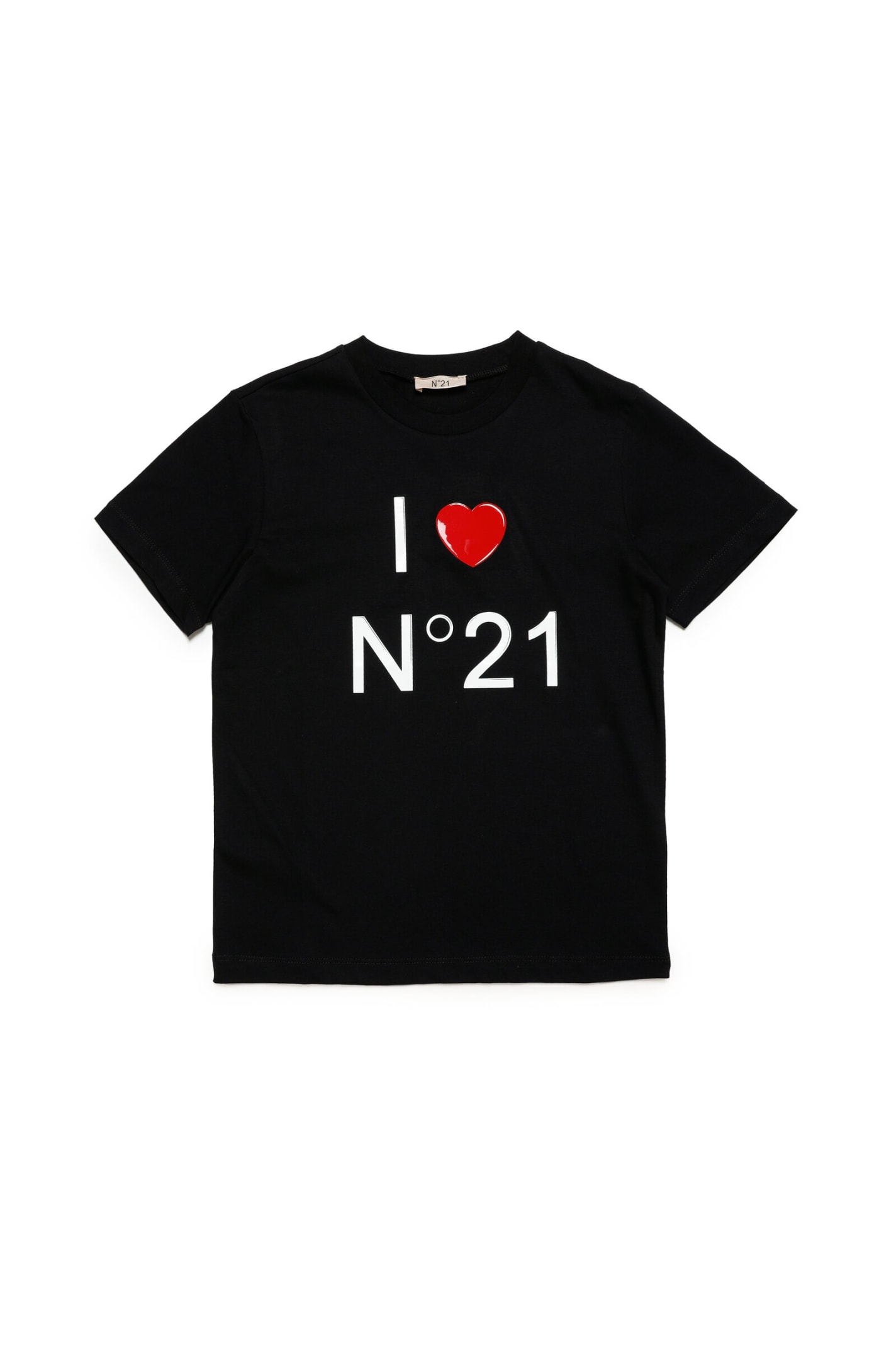 N°21 N21T182F T-SHIRT N°21 CREW-NECK JERSEY T-SHIRT WITH LOGO