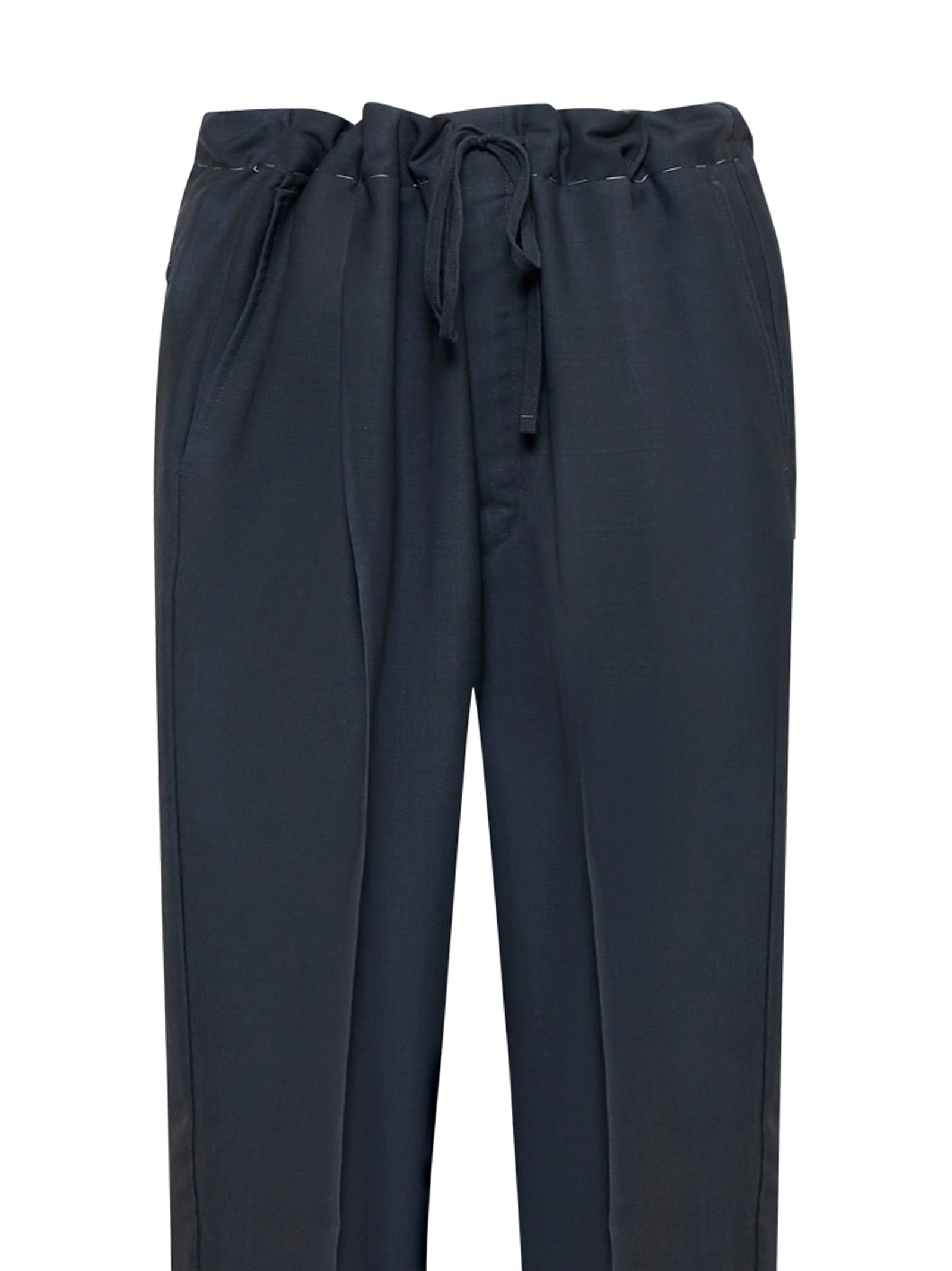Shop Maison Margiela Pants In Dark Avion