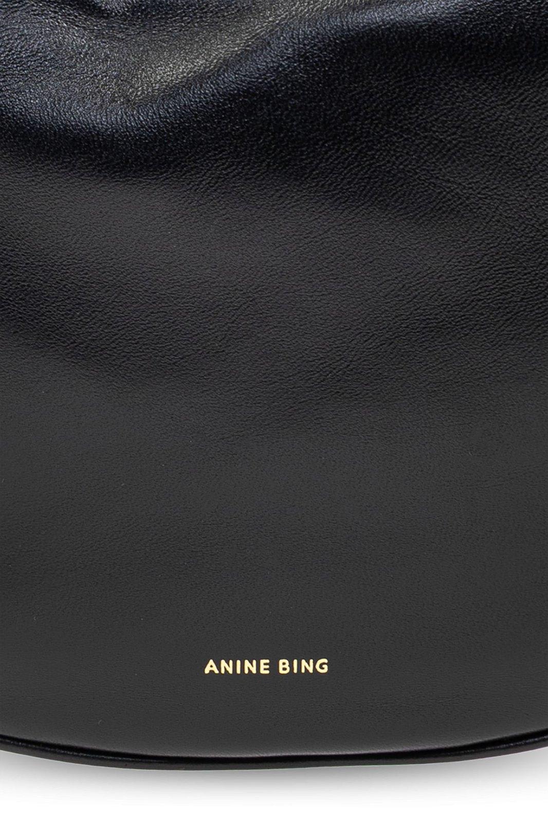 Shop Anine Bing Kate Logo Stamp Shoulder Bag