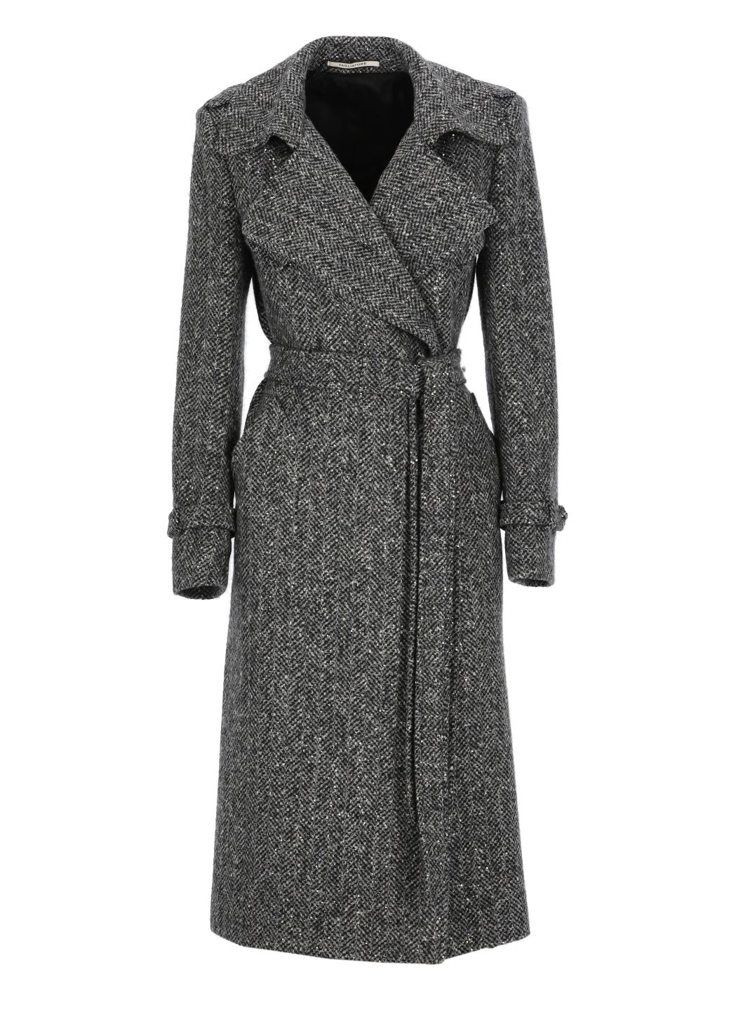 Shop Tagliatore Coat In Grigio