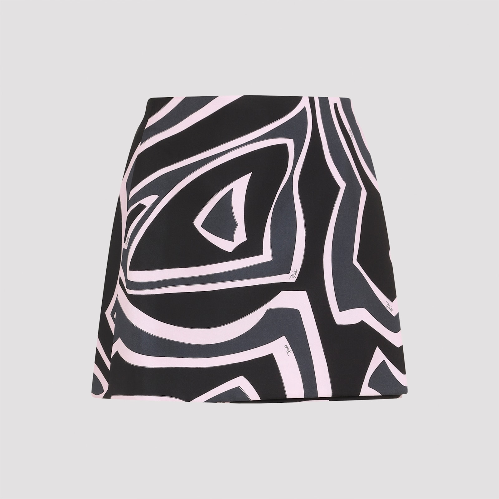 Pucci High Waist Abstract Pattern Mini Skirt In Multi