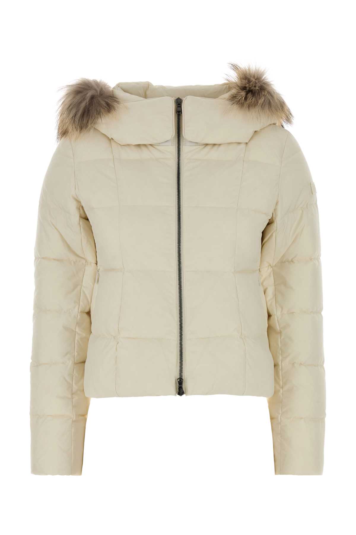 Tatras Ivory Nylon Weava Down Jacket In Neutral