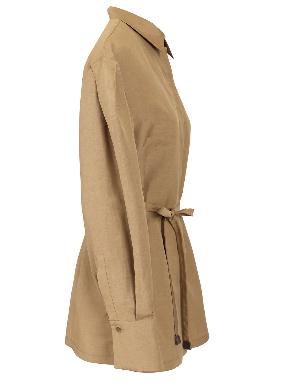 Max Mara Affari Oversized Belted Shirt