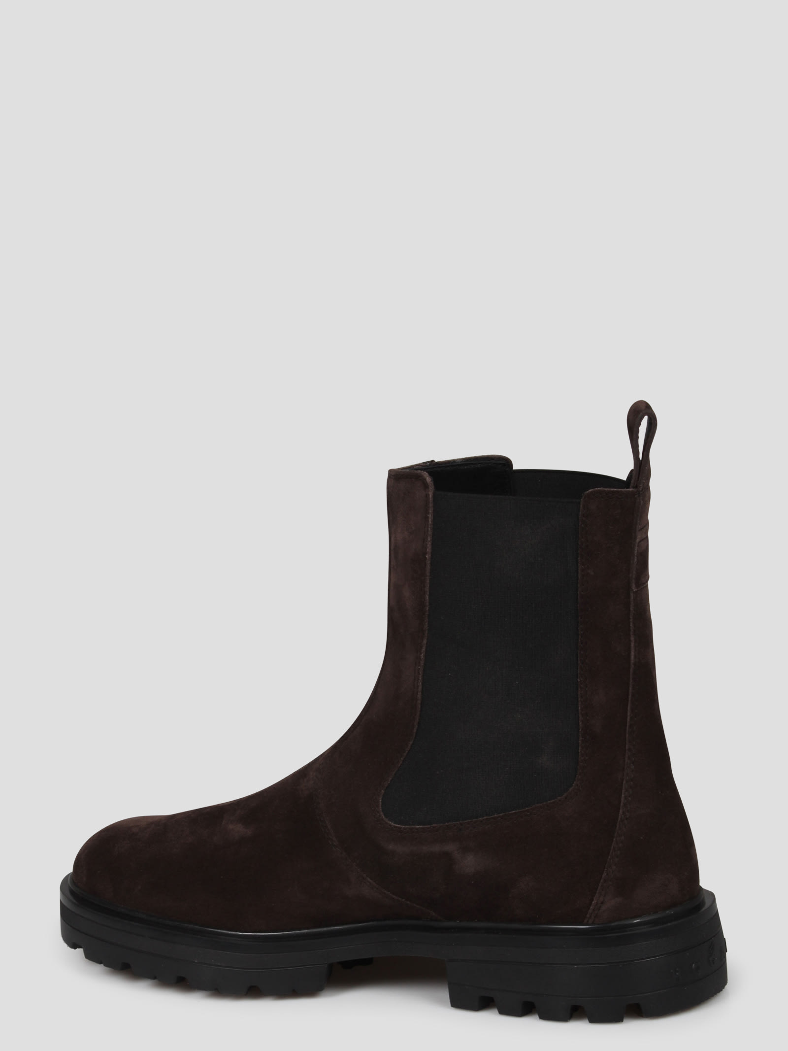 Shop Hogan H673 Chelsea Ankle Boots In Brown