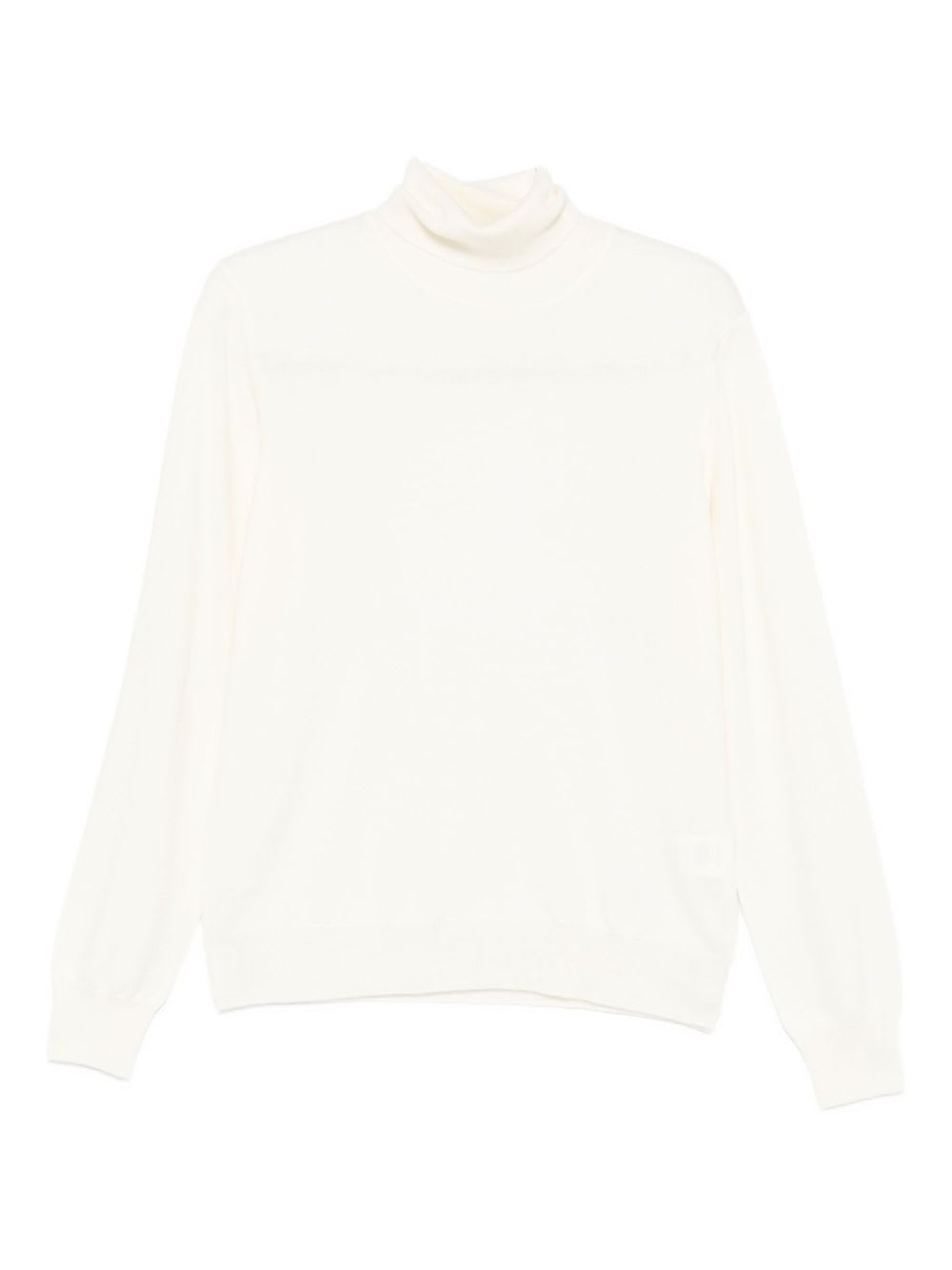 Tagliatore Roll-neck Virgin-wool Sweater In White