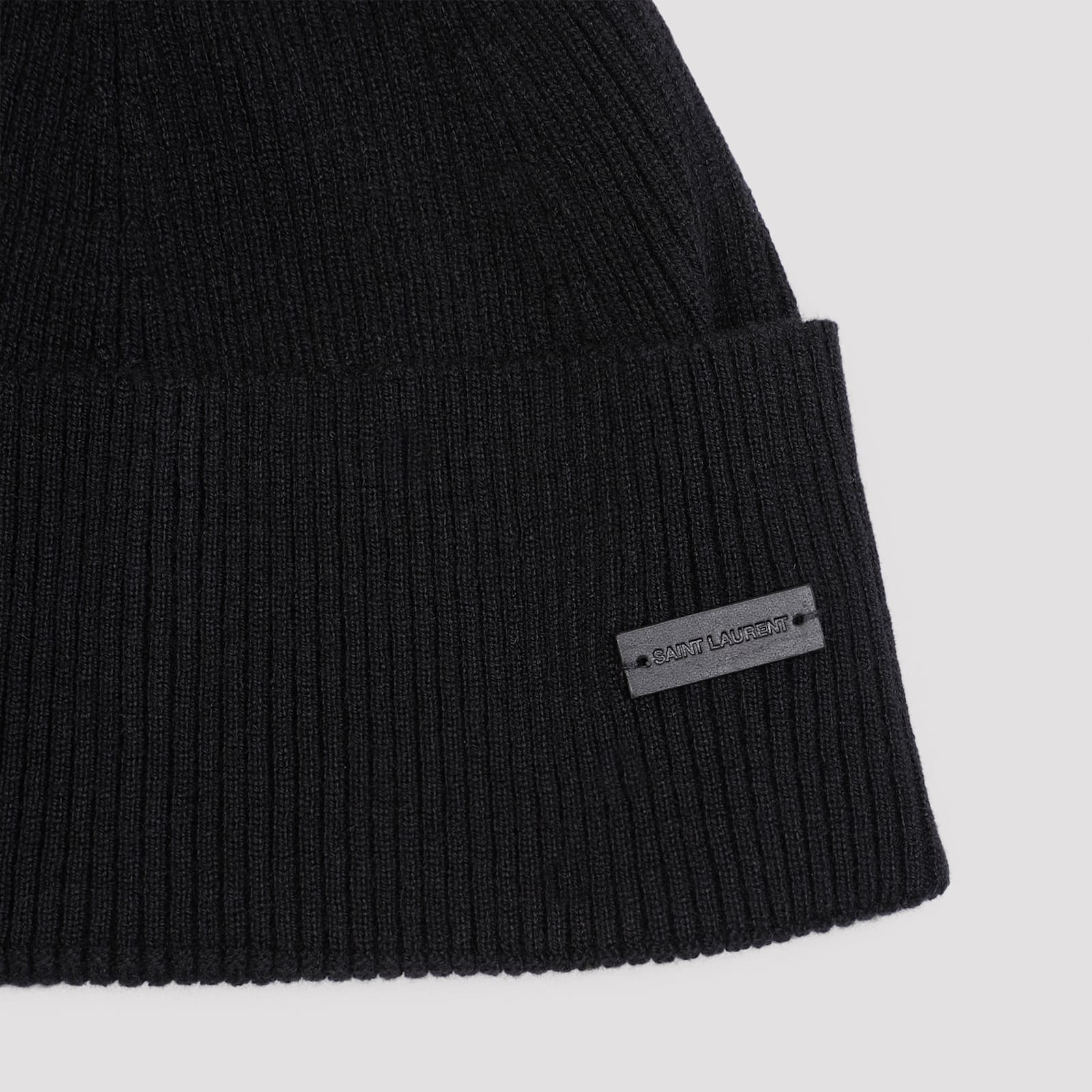 Shop Saint Laurent Hat In Black