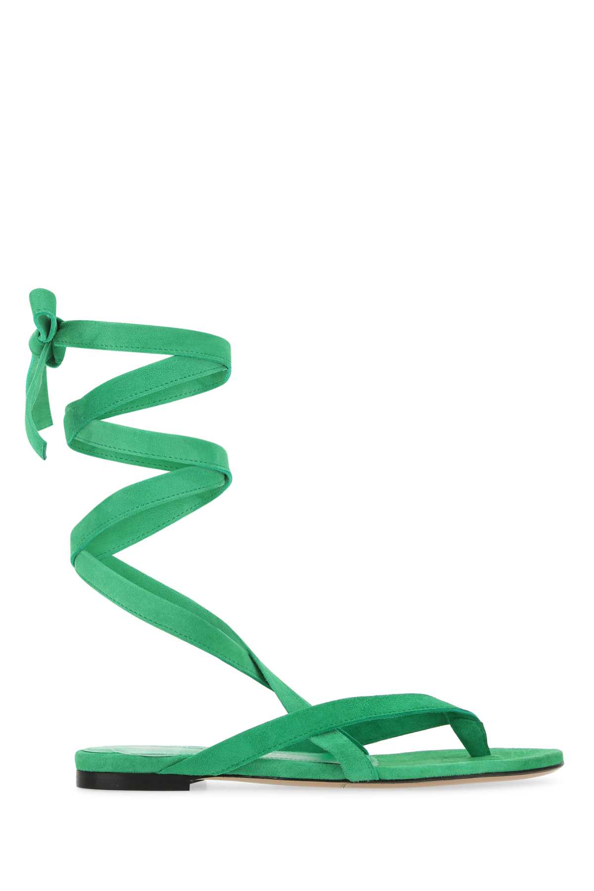 Grass Green Suede Beth Thong Sandals