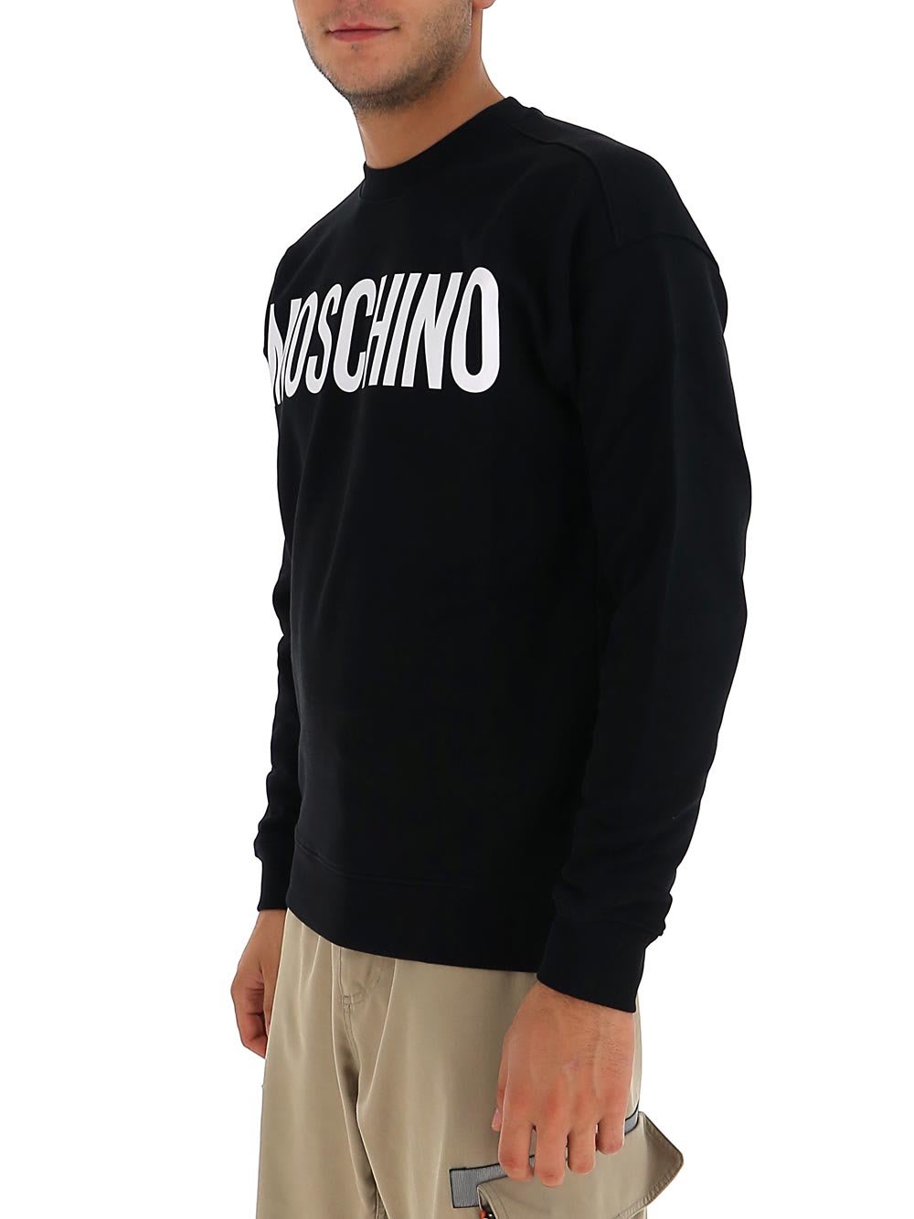 MOSCHINO LOGO PRINTED CREWNECK SWEATSHIRT 