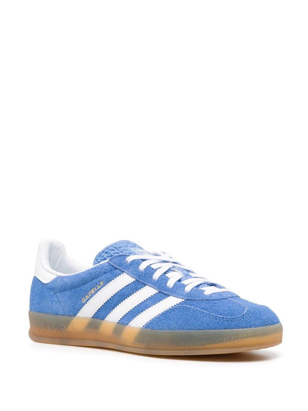 Adidas Originals Gazelle Indoor In Blufus Ftwwht Goldm