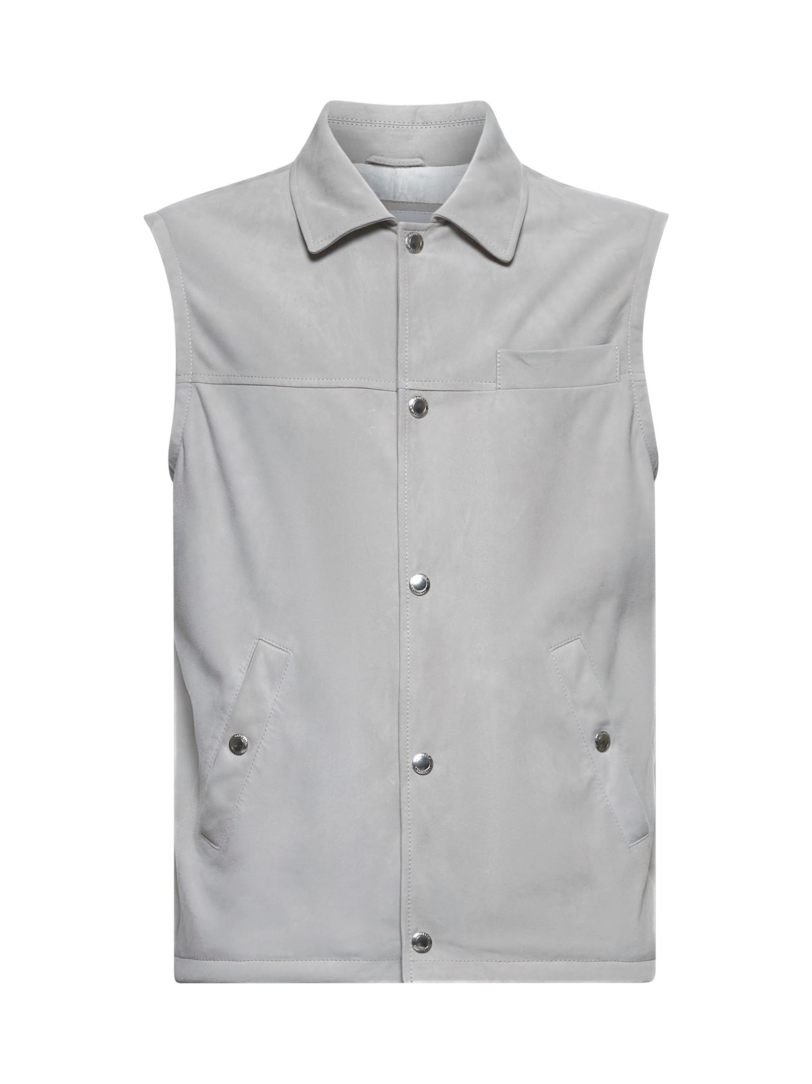 Brunello Cucinelli Sleeveless Button-up Gilet In Rope