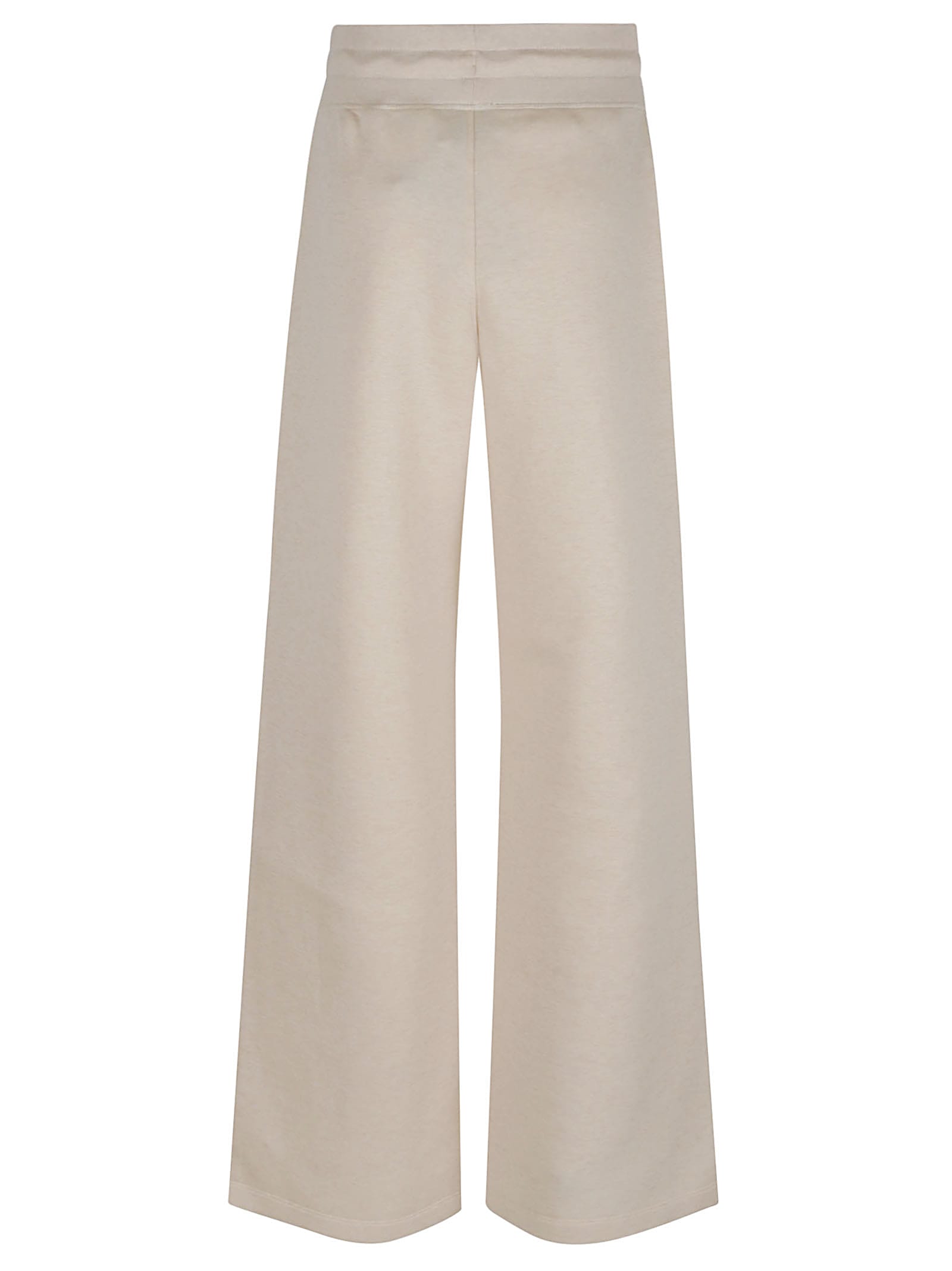 The North Face Wide Leg Jogger Elastic Waistband In White Dune Heather