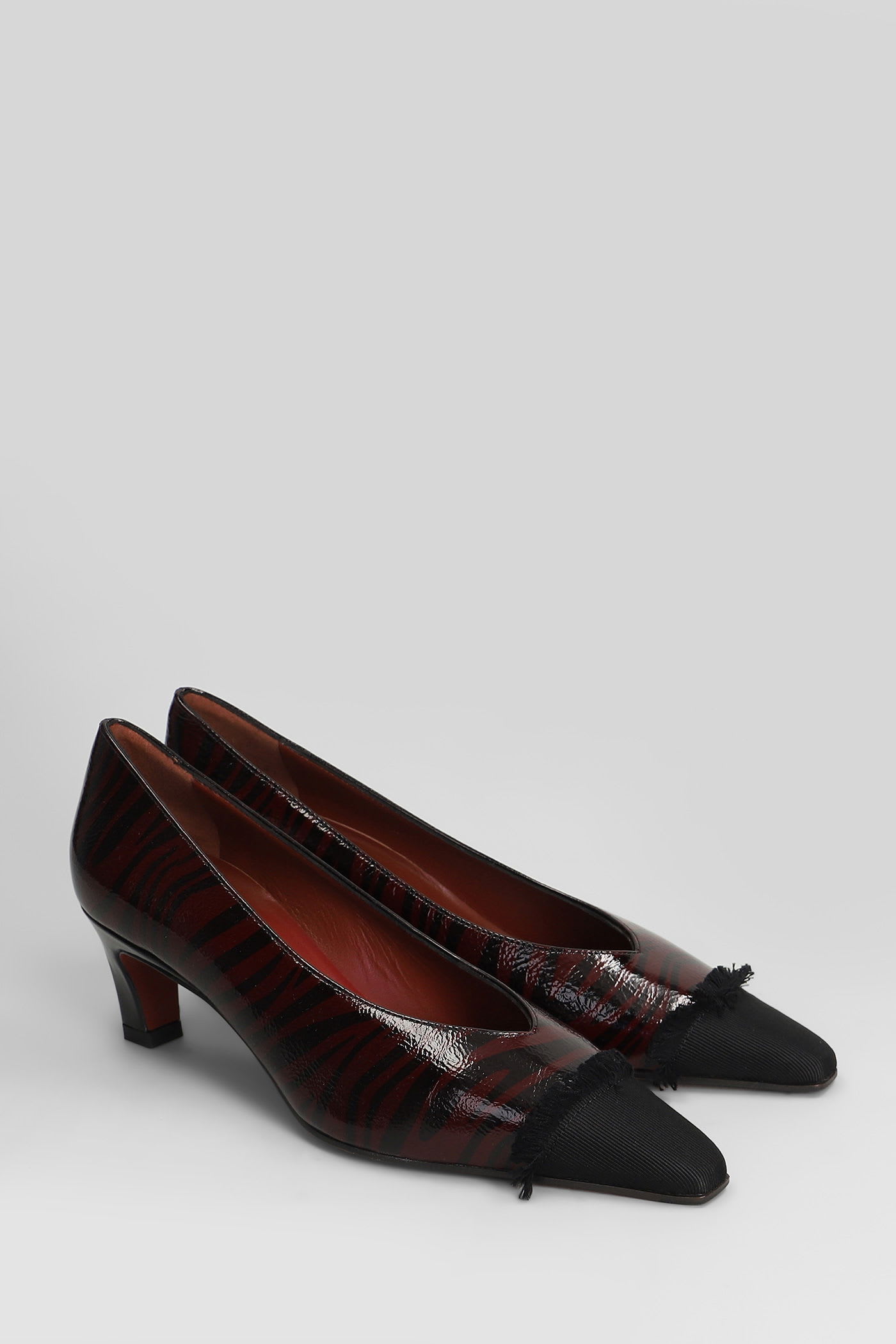 Roberto Festa Ava Pumps In Bordeaux Leather In Burgundy