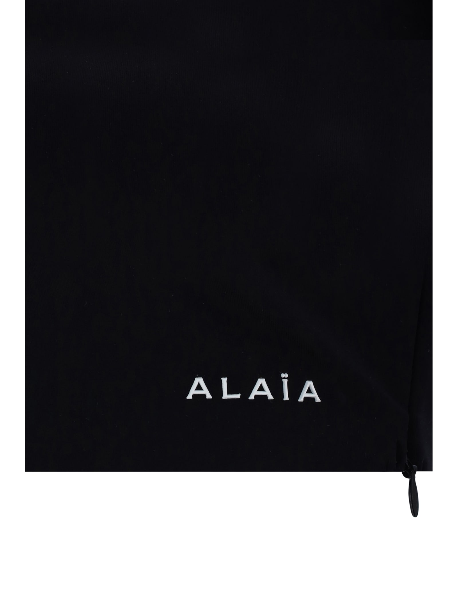 Shop Alaïa Sculpting Top In Noir Alaia