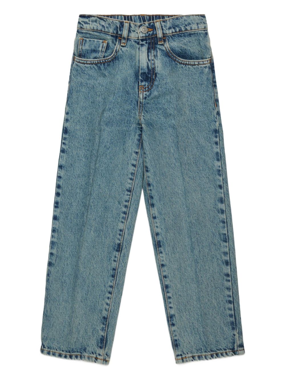 Mm6 Maison Margiela Kids Cotton Jeans In Blue