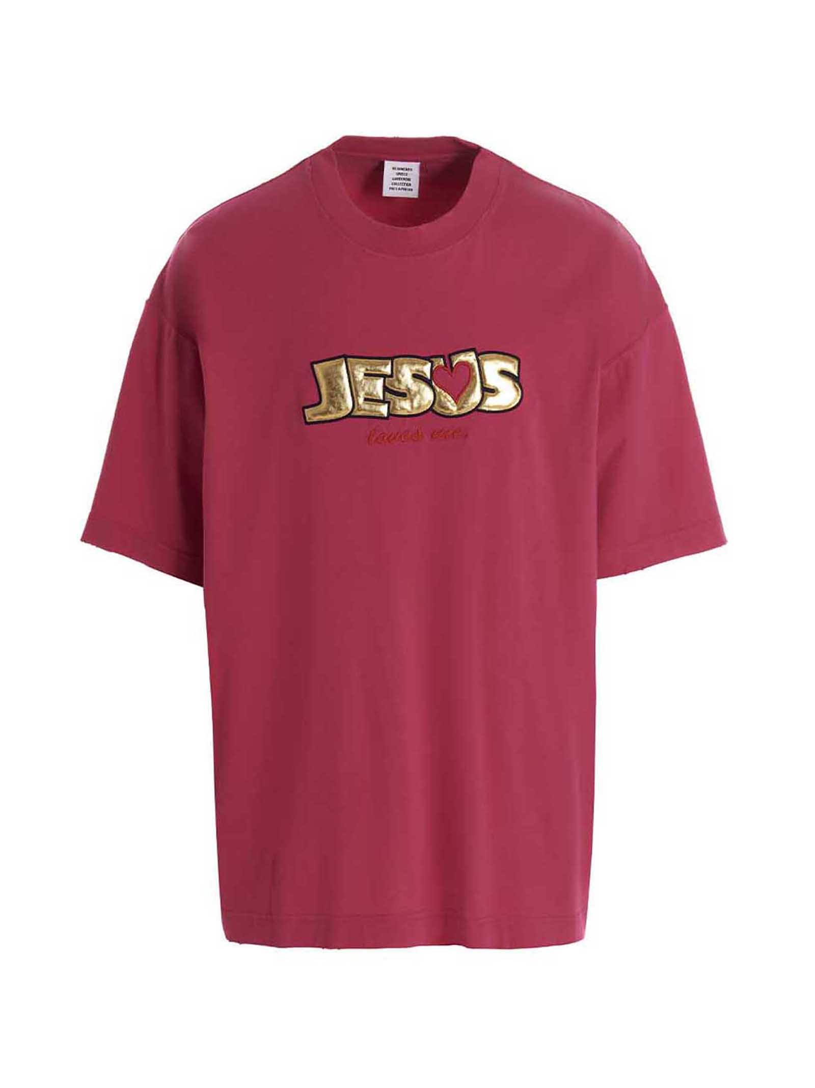 VETEMENTS T-shirt jesus Love You