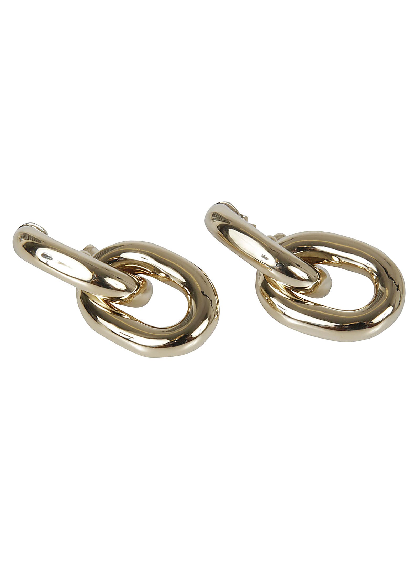 Shop Rabanne Xl Link Hoops Earrings In Gold