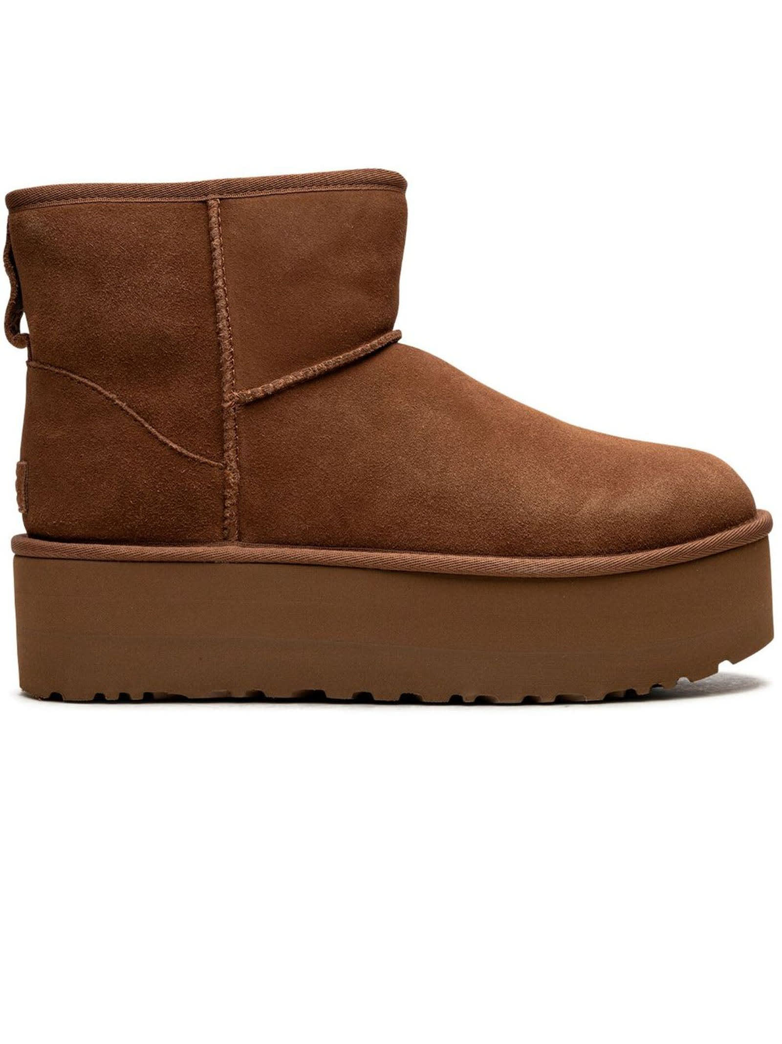 Shop Ugg Brown Classic Mini Platform Boot In Camel