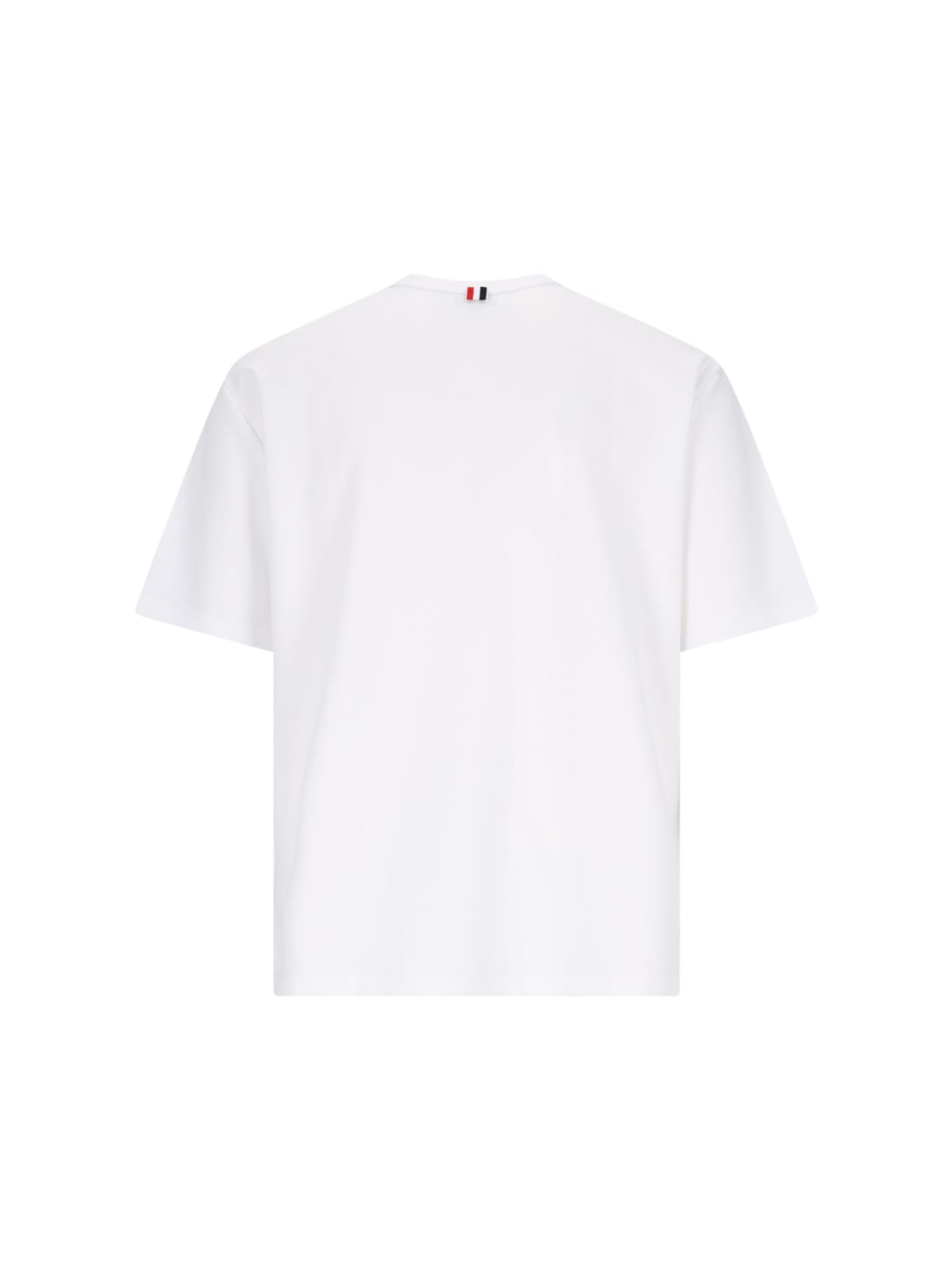 Shop Thom Browne Oversized T-shirt In White