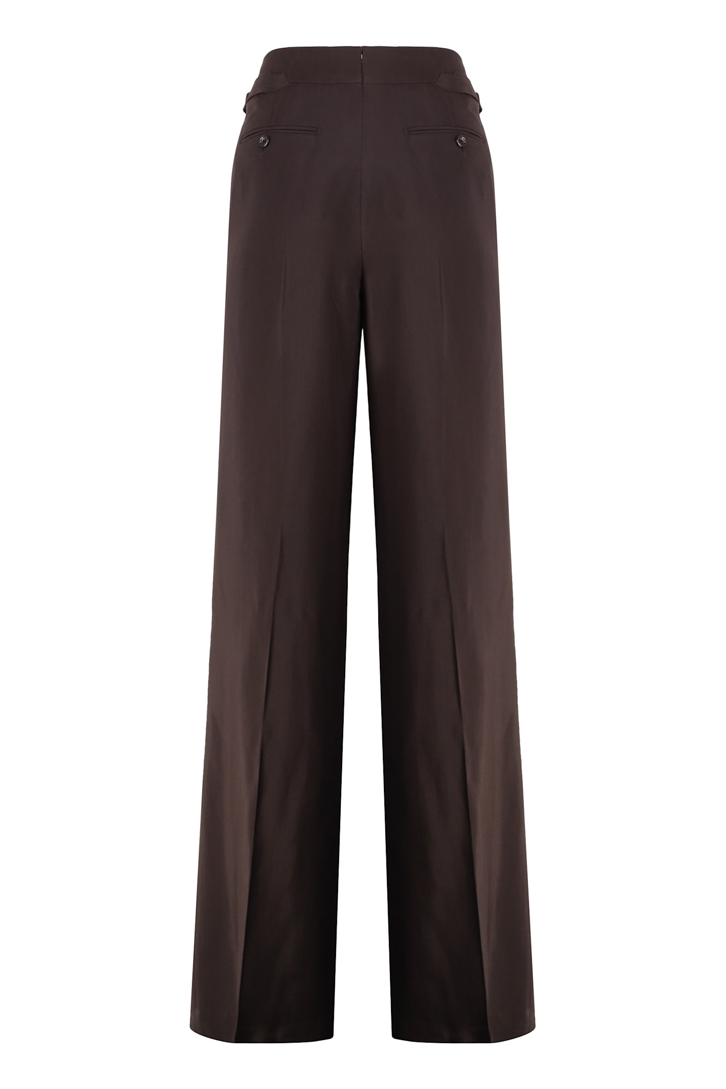 Tom Ford Wool Blend Trousers In Brown