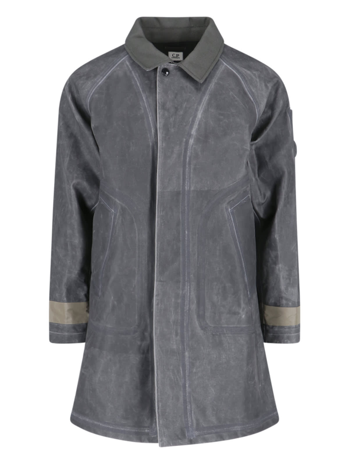 Shop C.p. Company Toob Coat In Gray