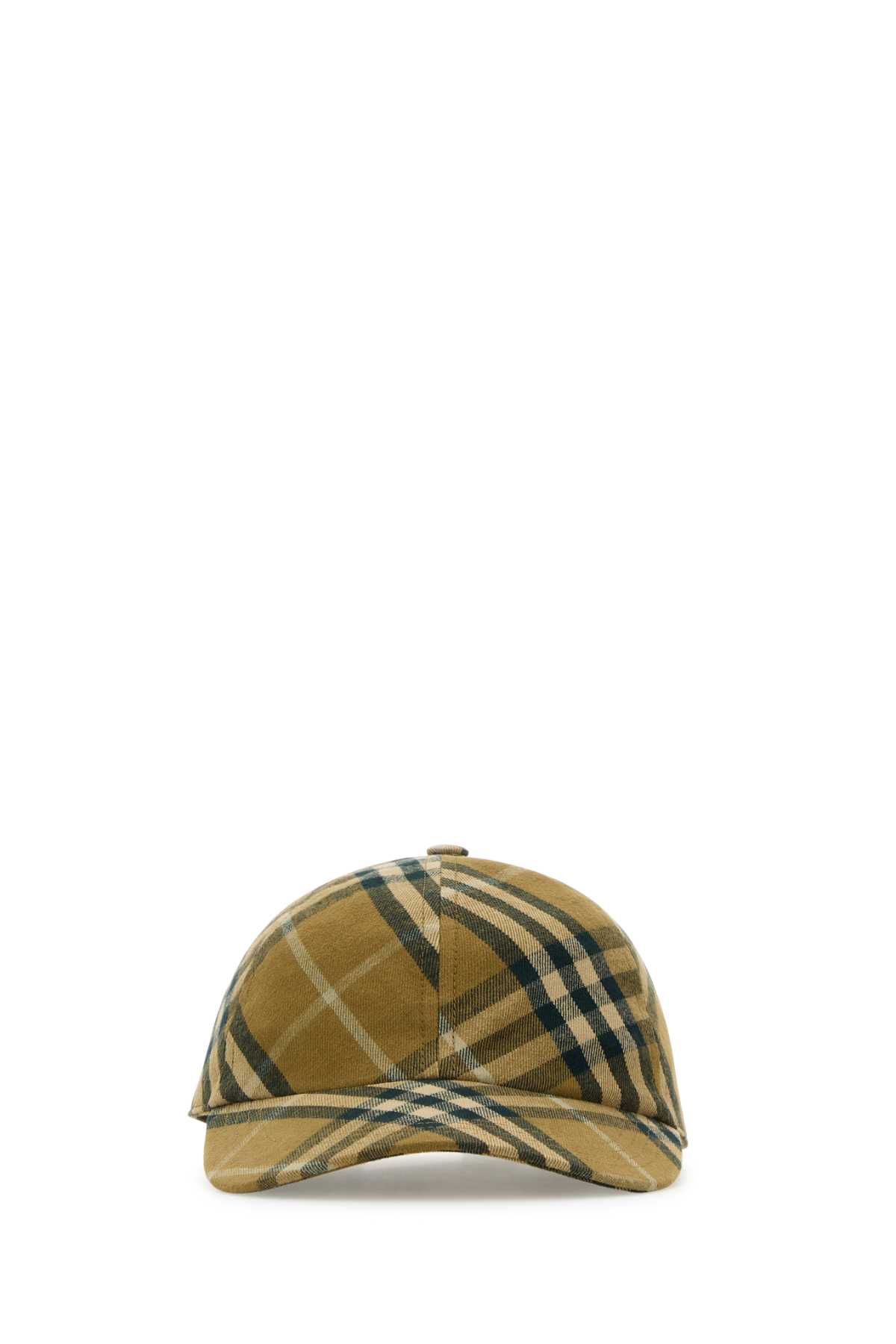 Shop Burberry Embroidered Cotton Baseball Cap In Campipcheck