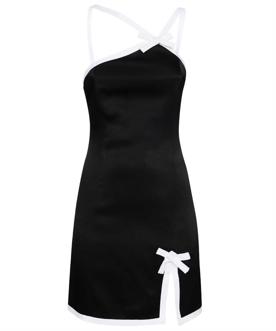 Msgm Woman Short Dress Black Size 8 Viscose In Black