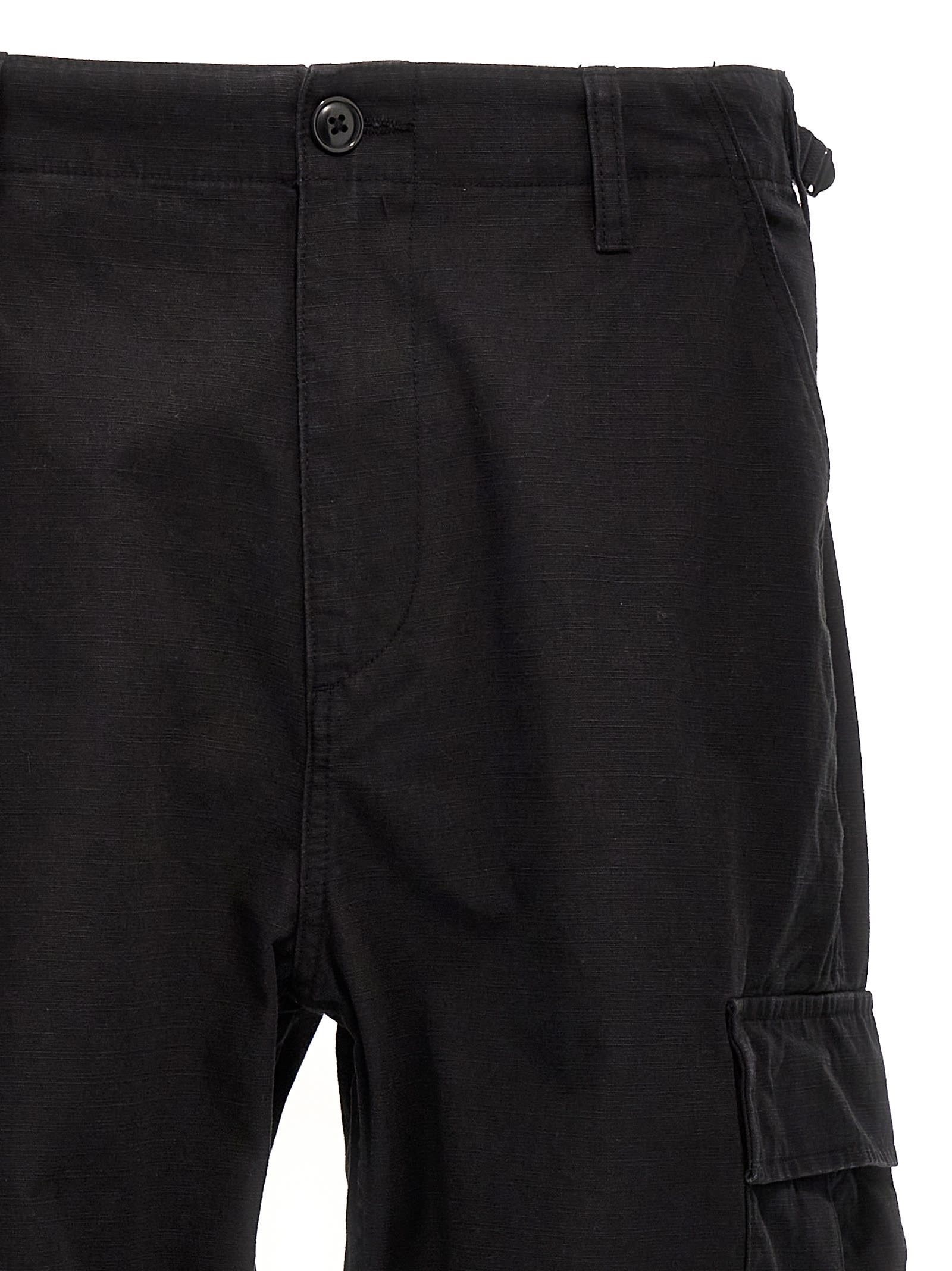 Shop Stussy Ripstop Surplus Cargo Pants In Black