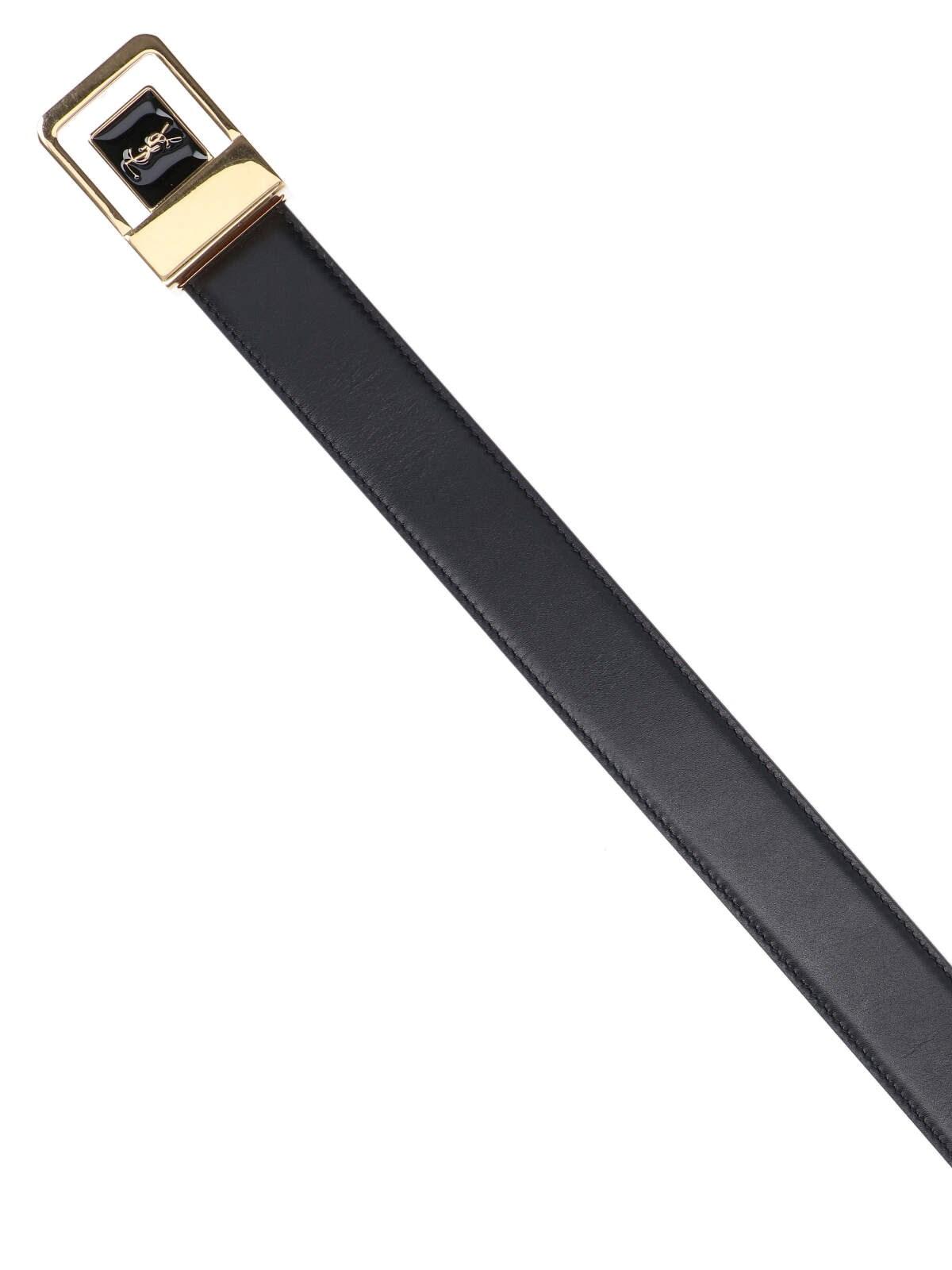 Saint Laurent Belt La 66 In Black