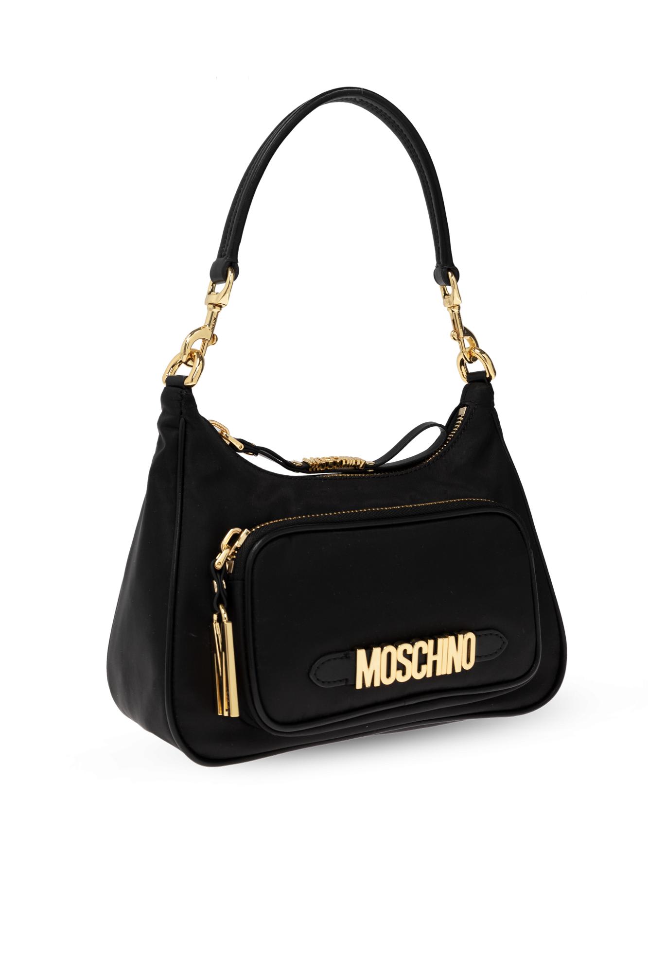 Shop Moschino Shoulder Bag In Nero