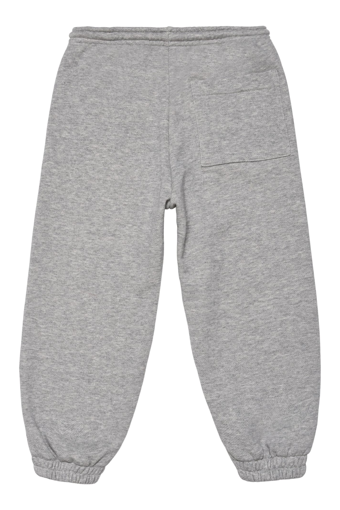 Myar Pantaloni Jogger Grigi Con Logo In Verticale In Warm Grey Melange