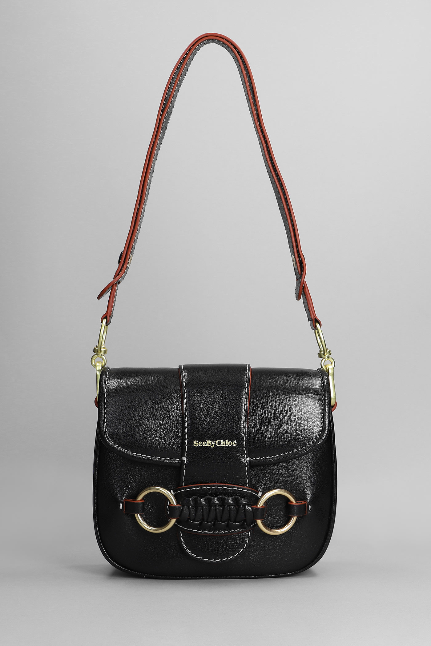 See by Chloé Saddie Shoulder Bag In Black Leather
