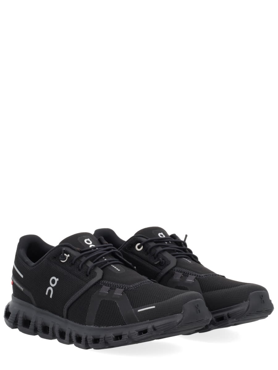 On Running Black Mesh Cloud 6 Sneakers In Black